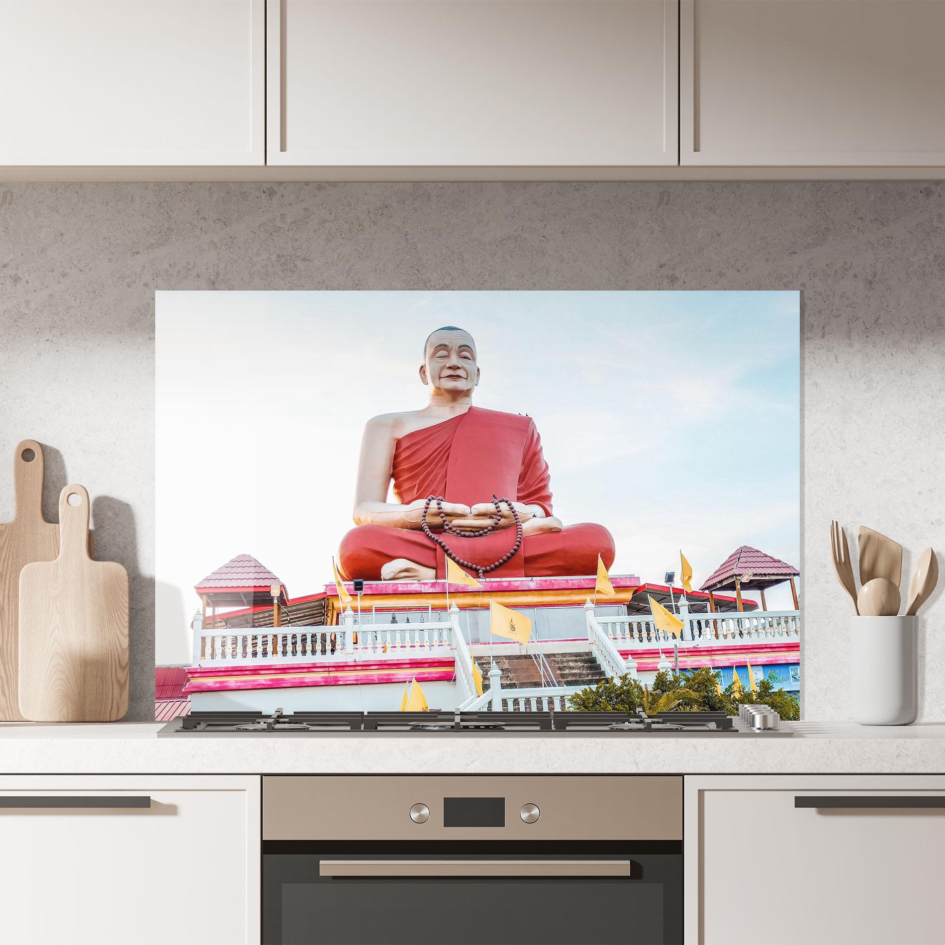 Panou Sticla Bucatarie Statue Ghana Devi mockup 7