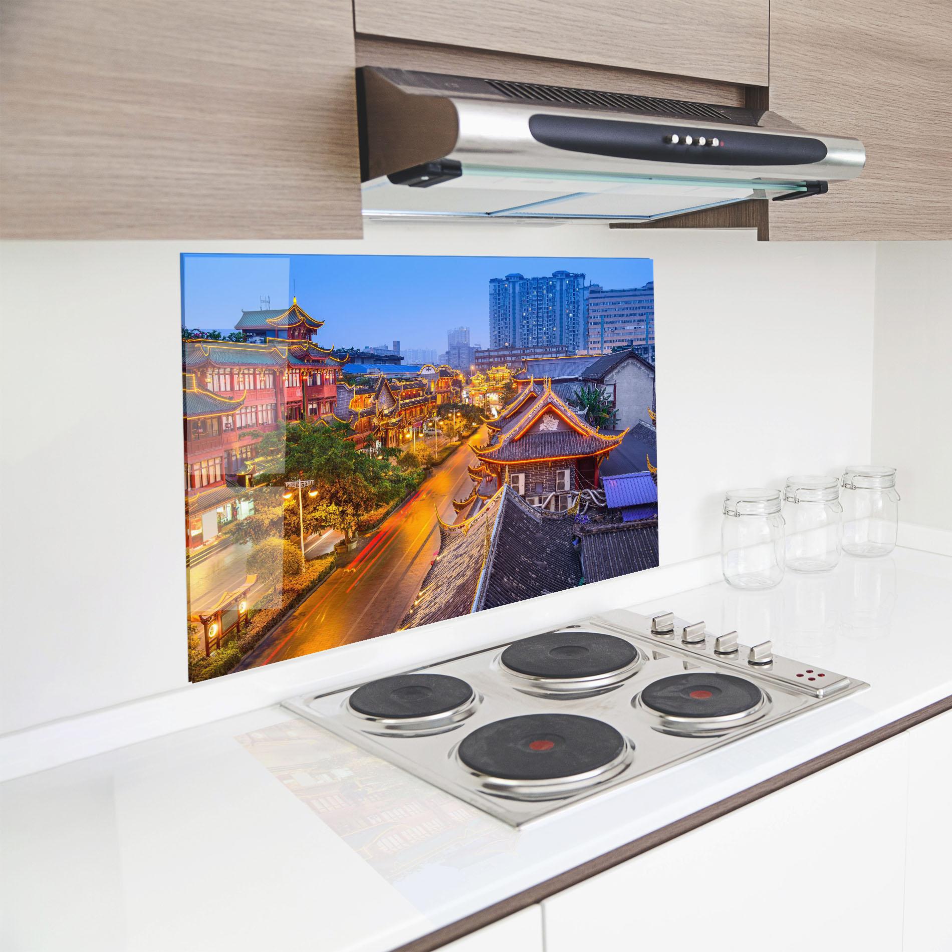 Panou Sticla Bucatarie Chengdu China mockup 8