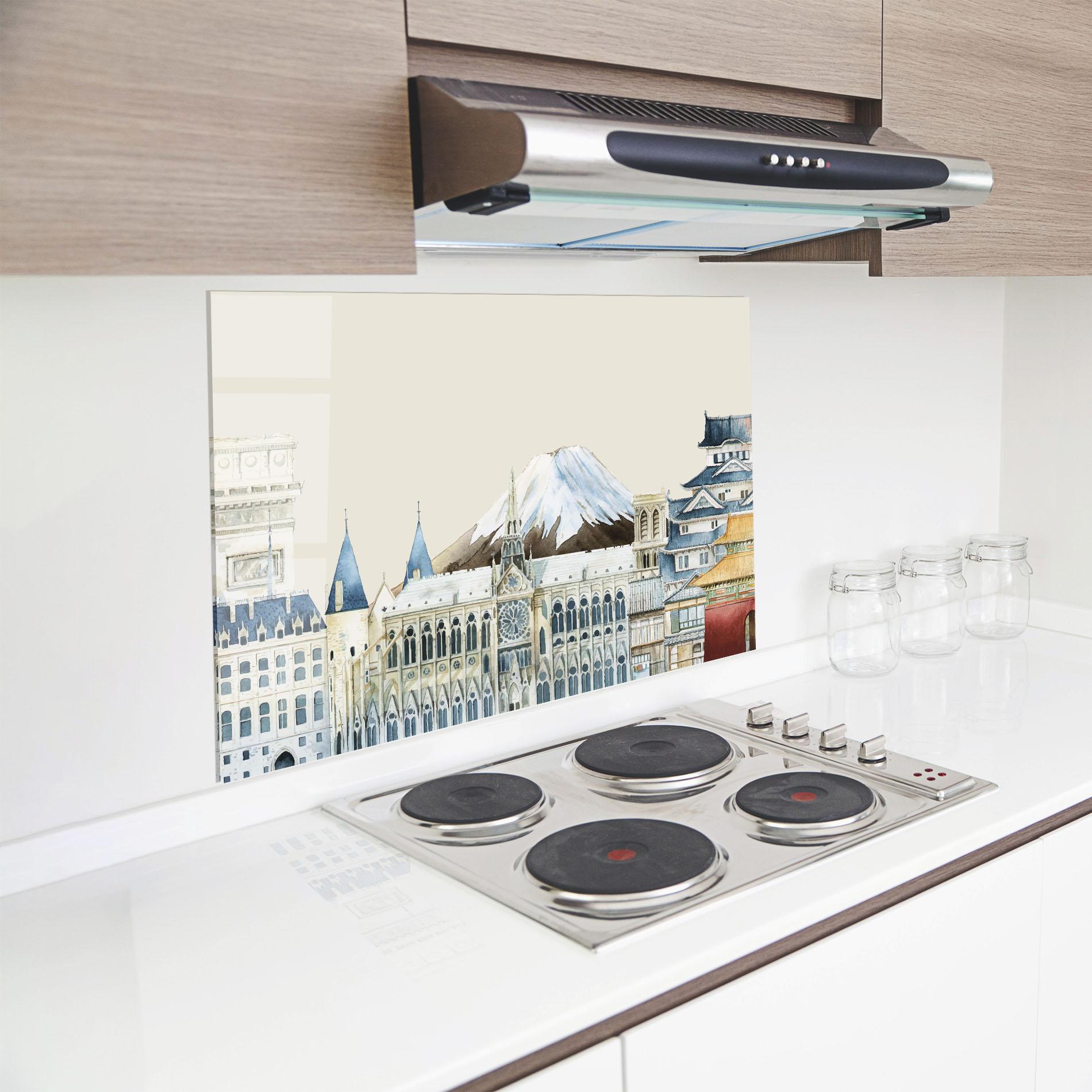 Panou Sticla Bucatarie City Mix mockup 8