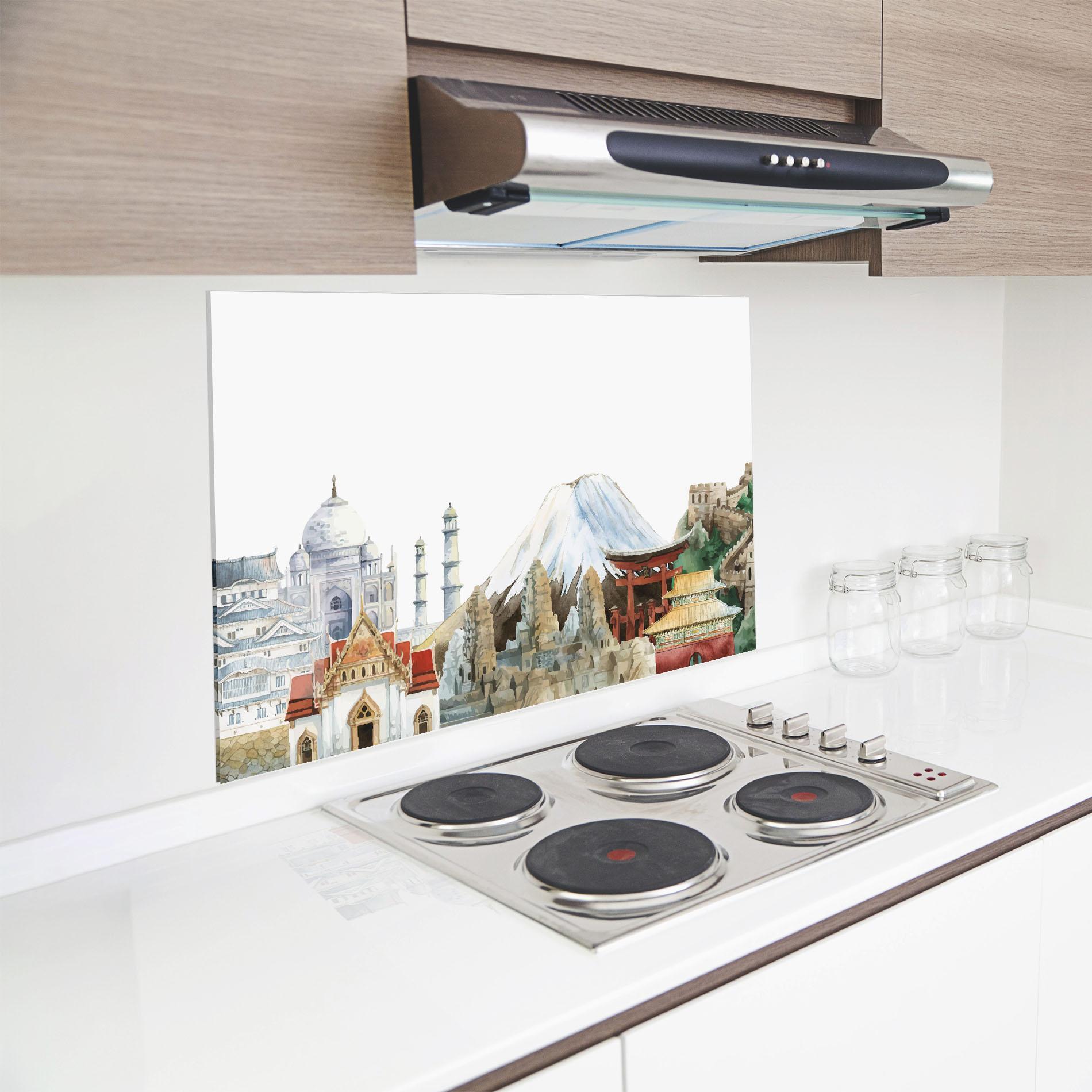 Panou Sticla Bucatarie City View Mix mockup 8