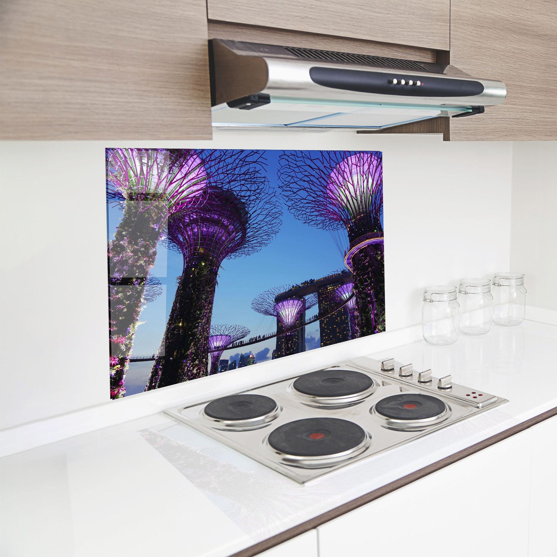 Panou Sticla Bucatarie Gardens By The Bay mockup 8