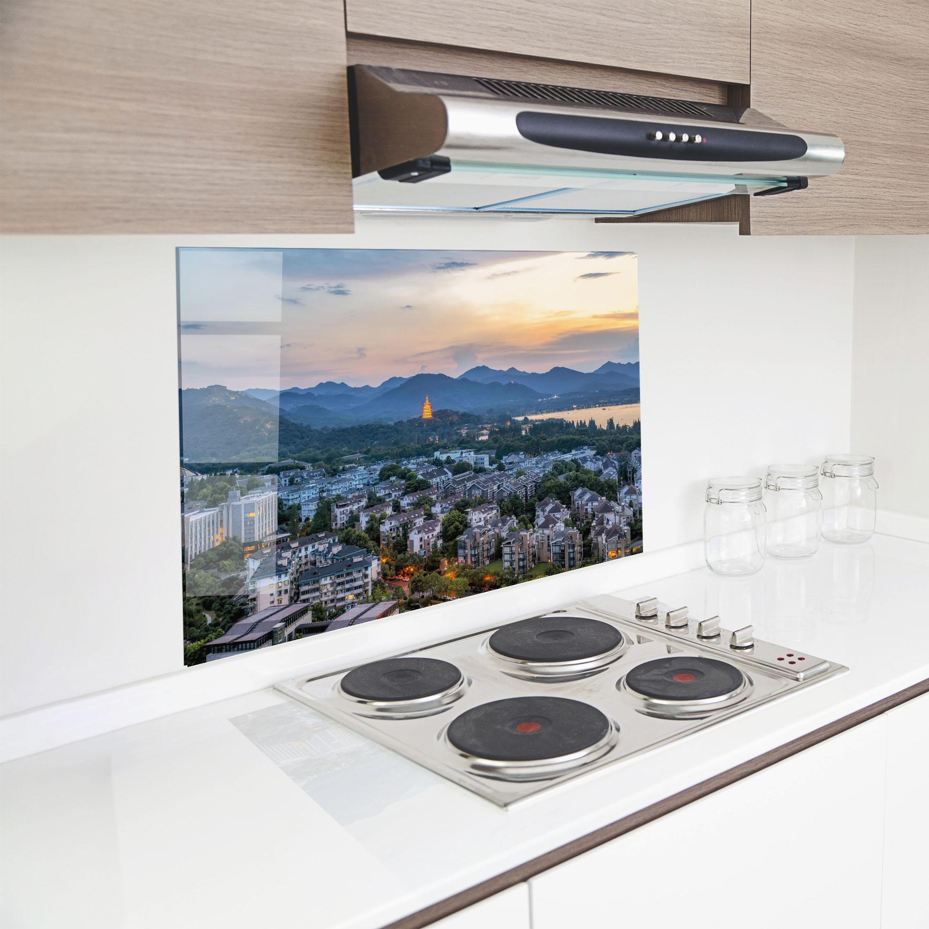 Panou Sticla Bucatarie Hangzhou China mockup 8