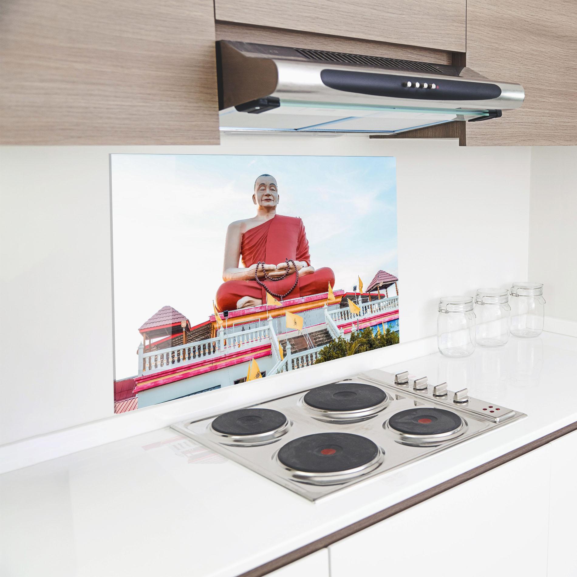 Panou Sticla Bucatarie Statue Ghana Devi mockup 8