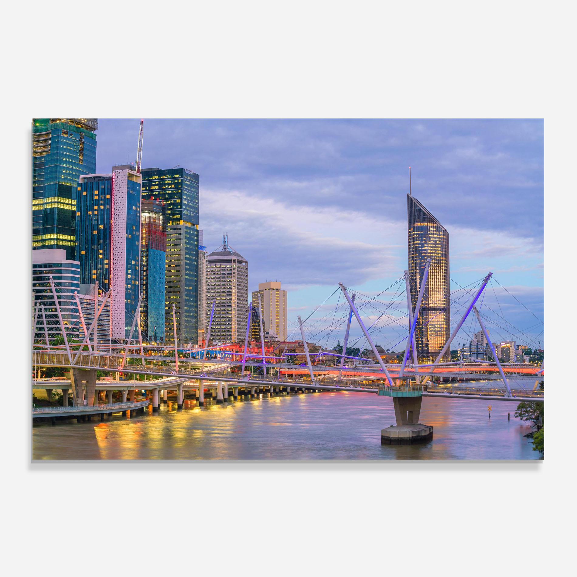 Panou Sticla Bucatarie Brisbane River Australia mockup 0