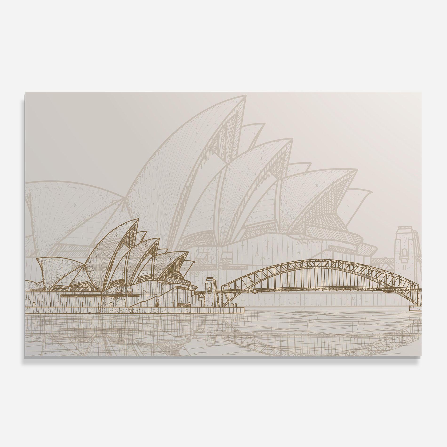 Panou Sticla Bucatarie Brown Opera House mockup 0