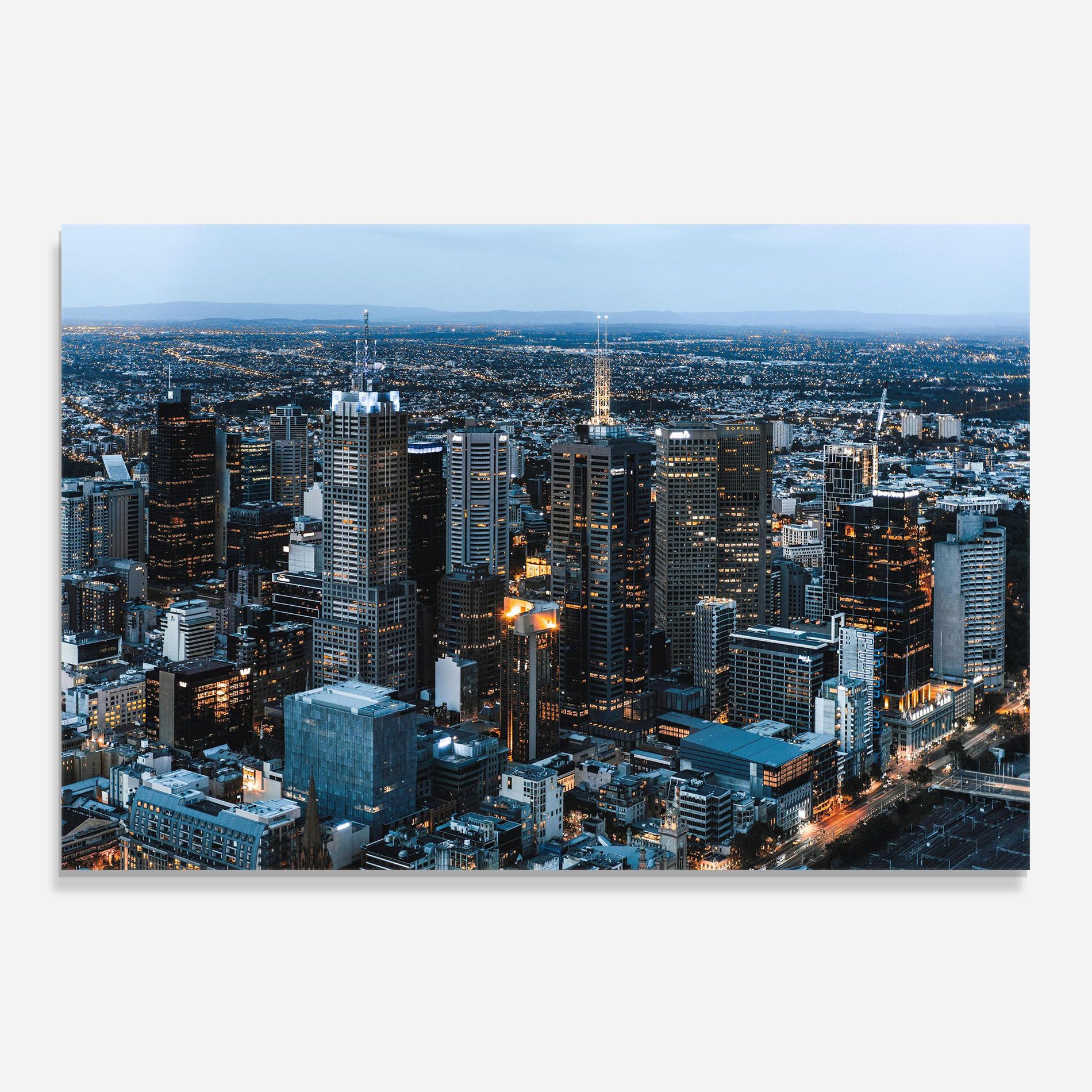 Yellow Lights Skyline mockup 0