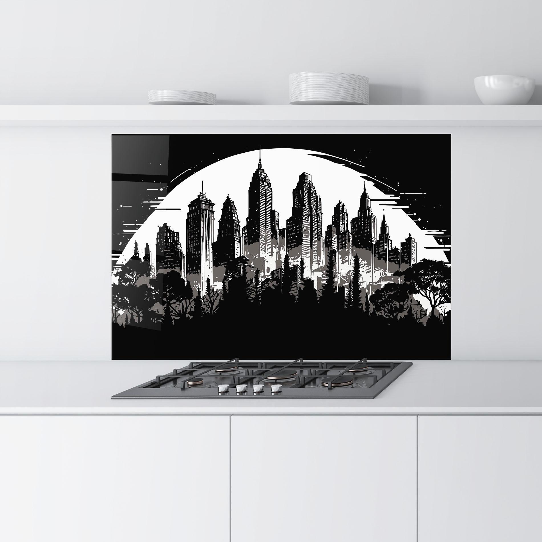 Panou Sticla Bucatarie Australia Moon mockup 9