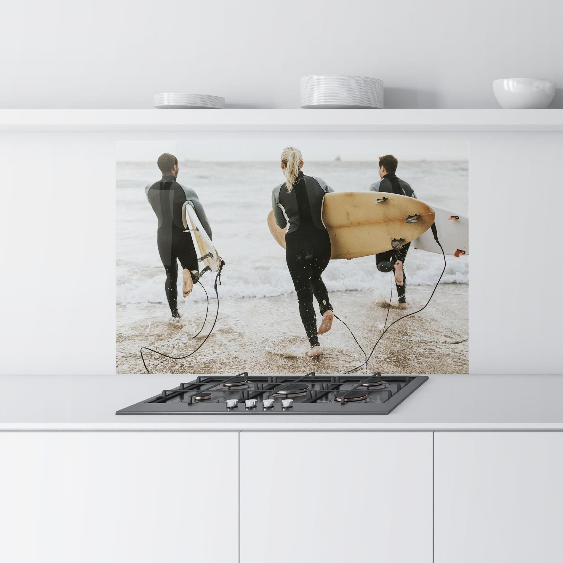 Panou Sticla Bucatarie Australian Beach mockup 9