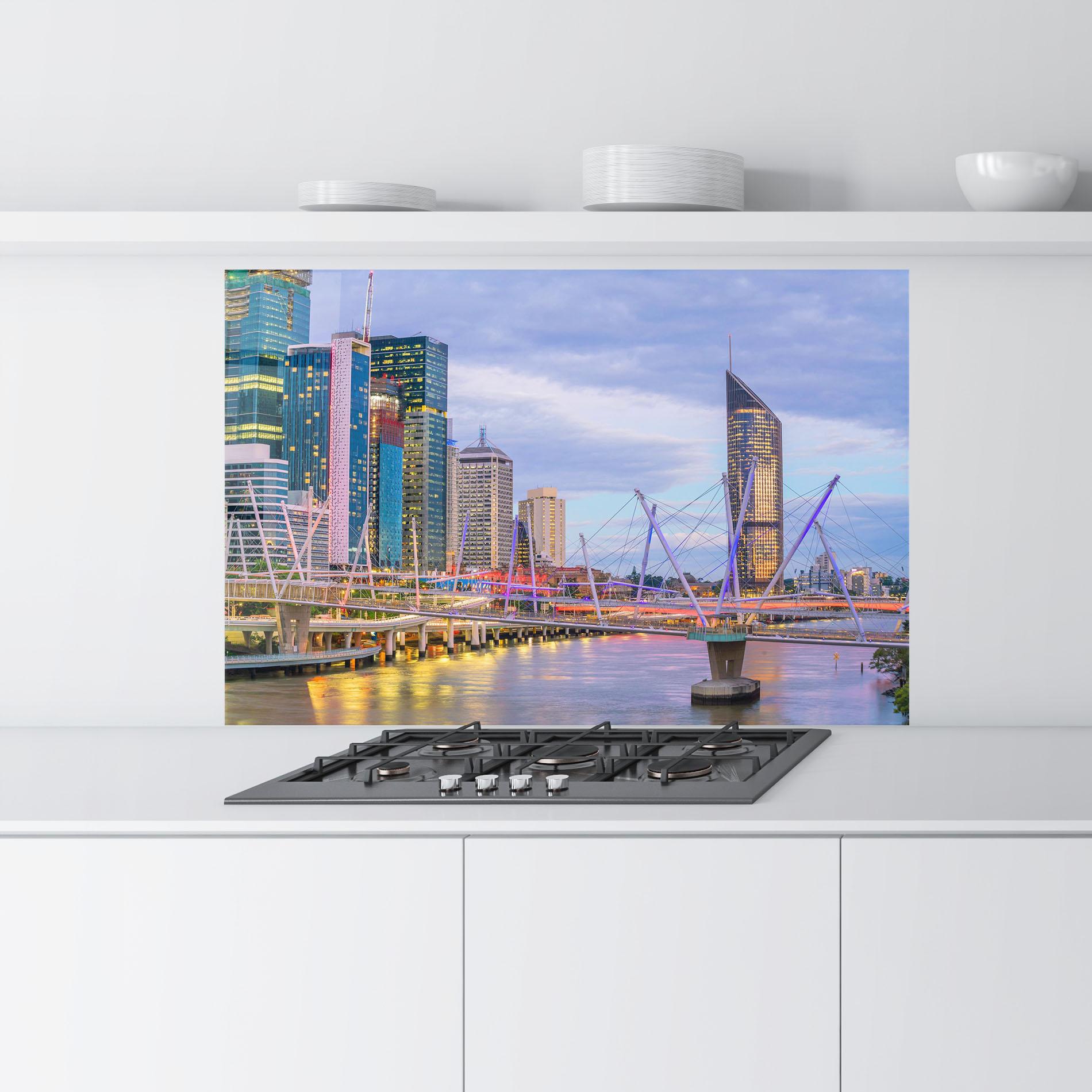 Panou Sticla Bucatarie Brisbane River Australia mockup 9