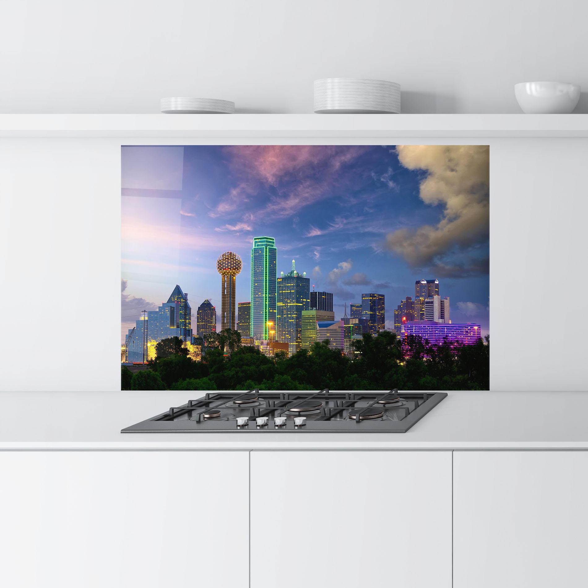 Panou Sticla Bucatarie Dallas Dusk mockup 9