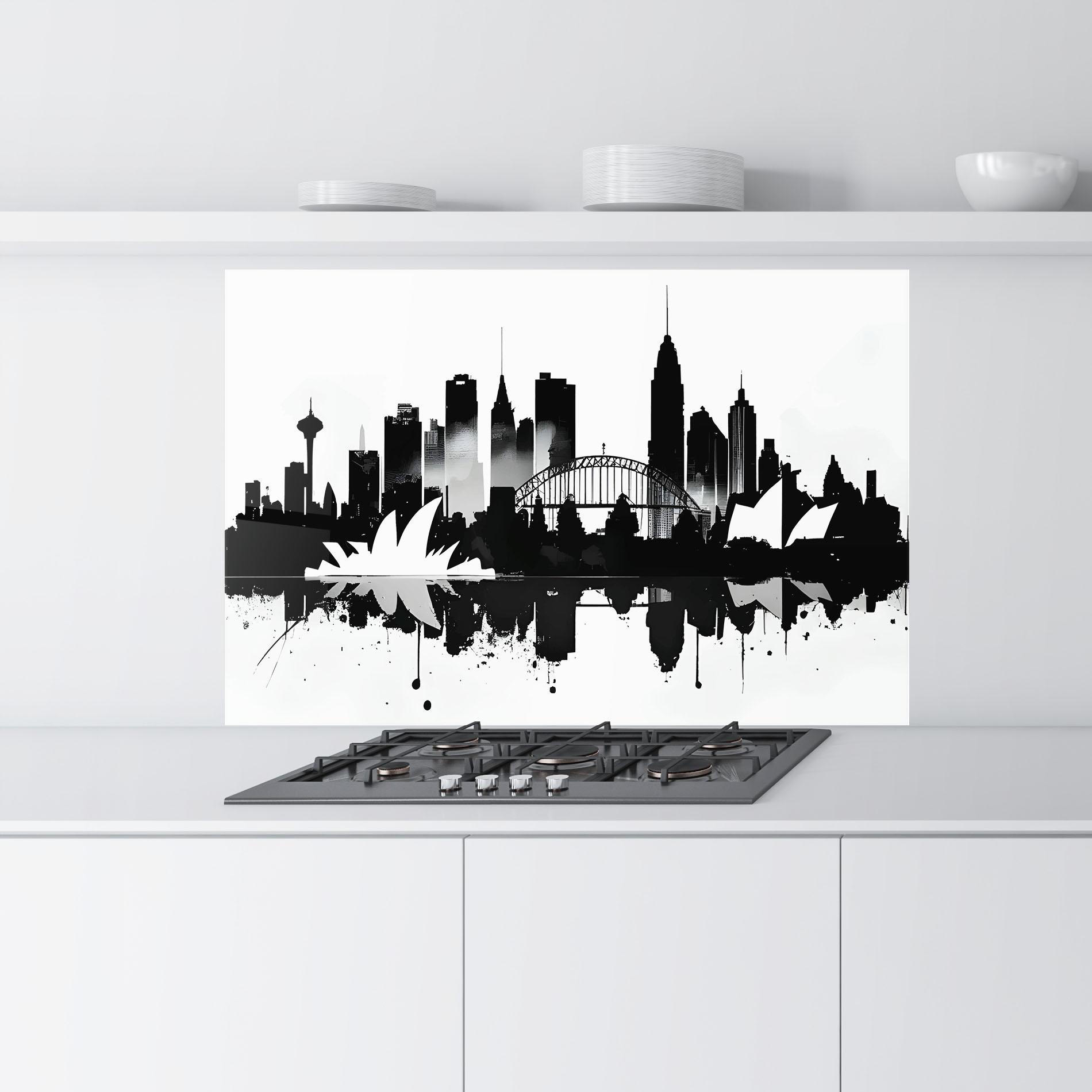 Panou Sticla Bucatarie Opera House Art mockup 9