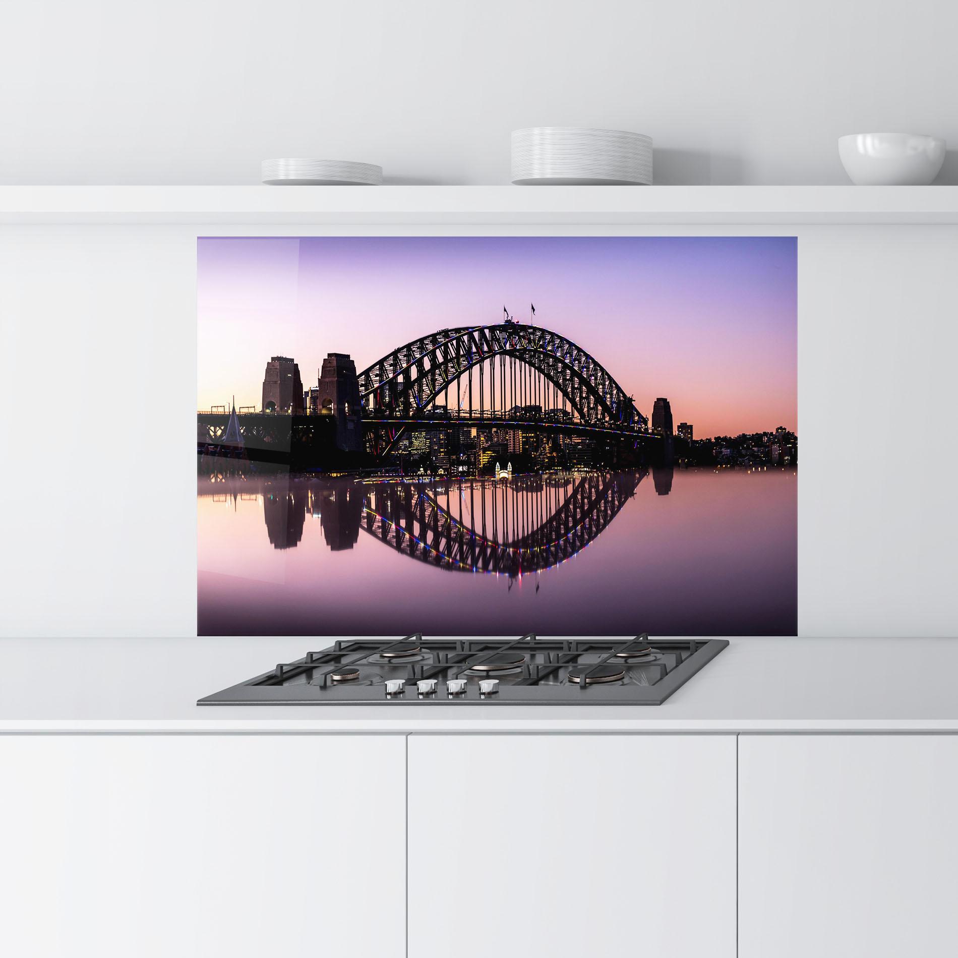 Panou Sticla Bucatarie Purple Night Sydney mockup 9