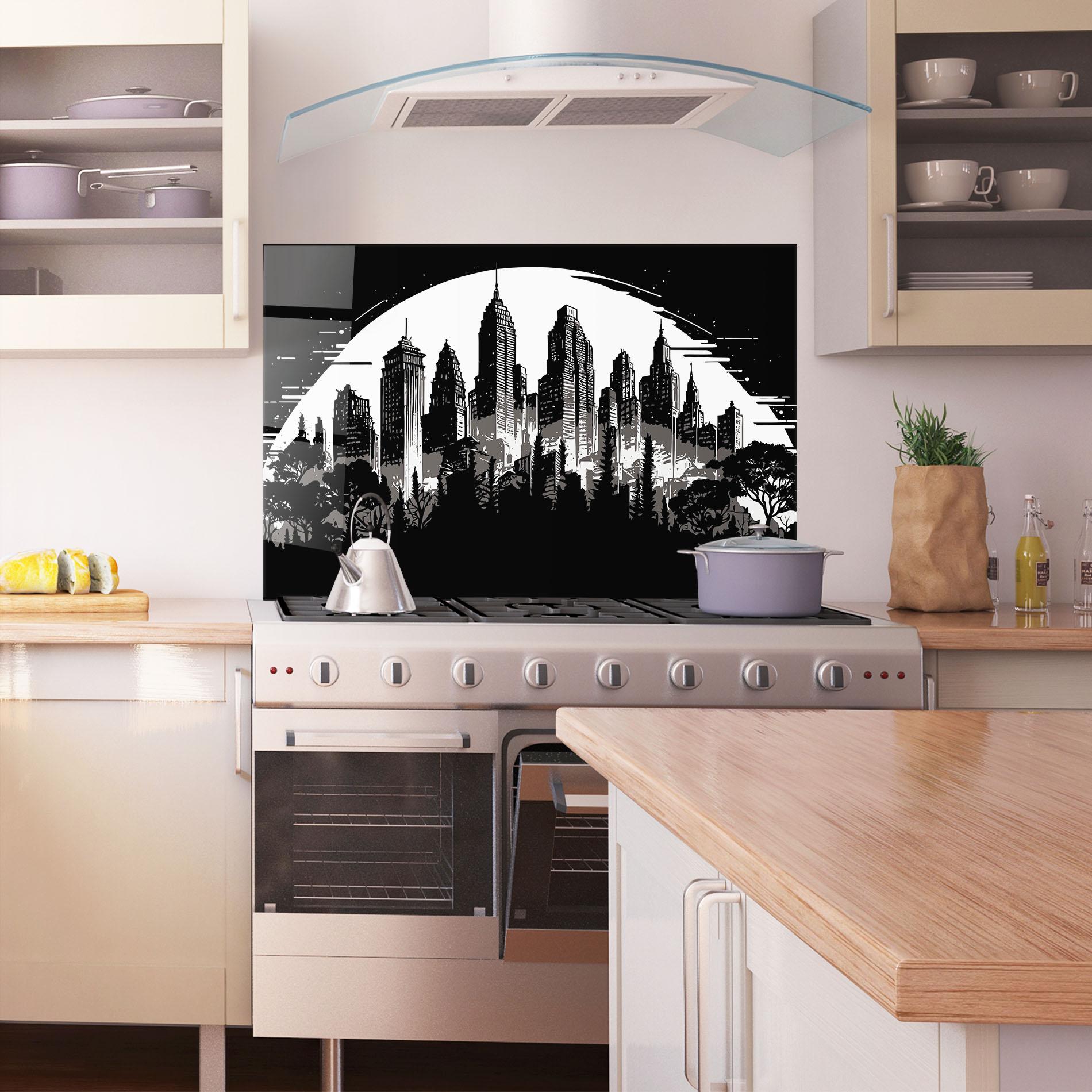 Panou Sticla Bucatarie Australia Moon mockup 1