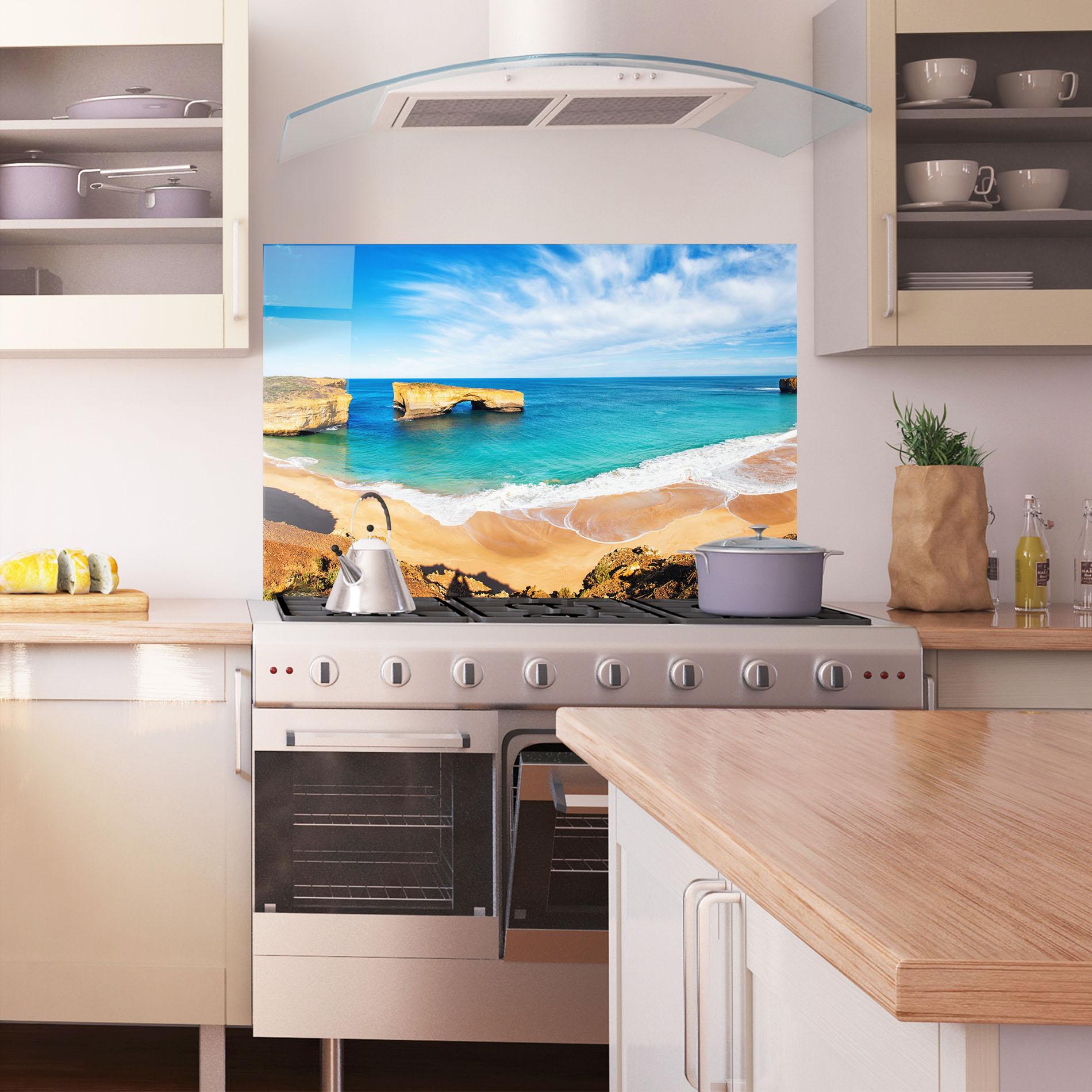 Panou Sticla Bucatarie Australian Island mockup 1