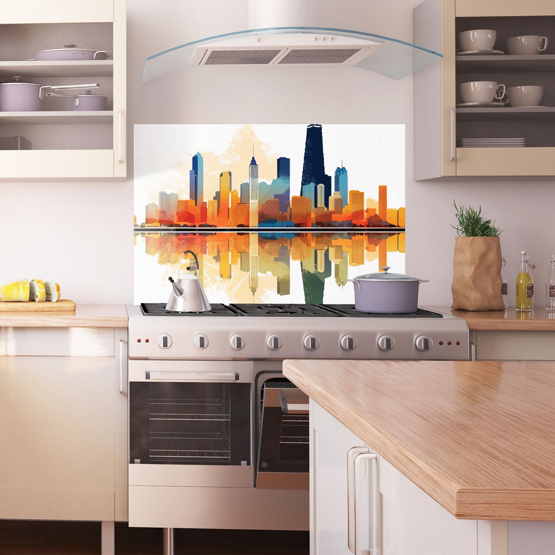 Panou Sticla Bucatarie Australian River mockup 1