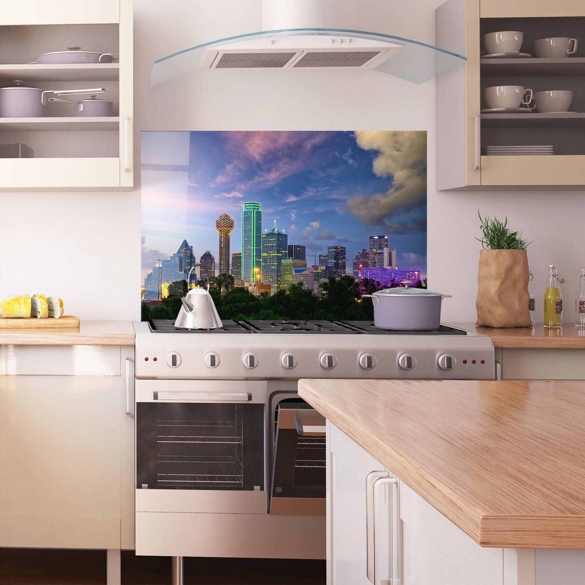 Panou Sticla Bucatarie Dallas Dusk mockup 1