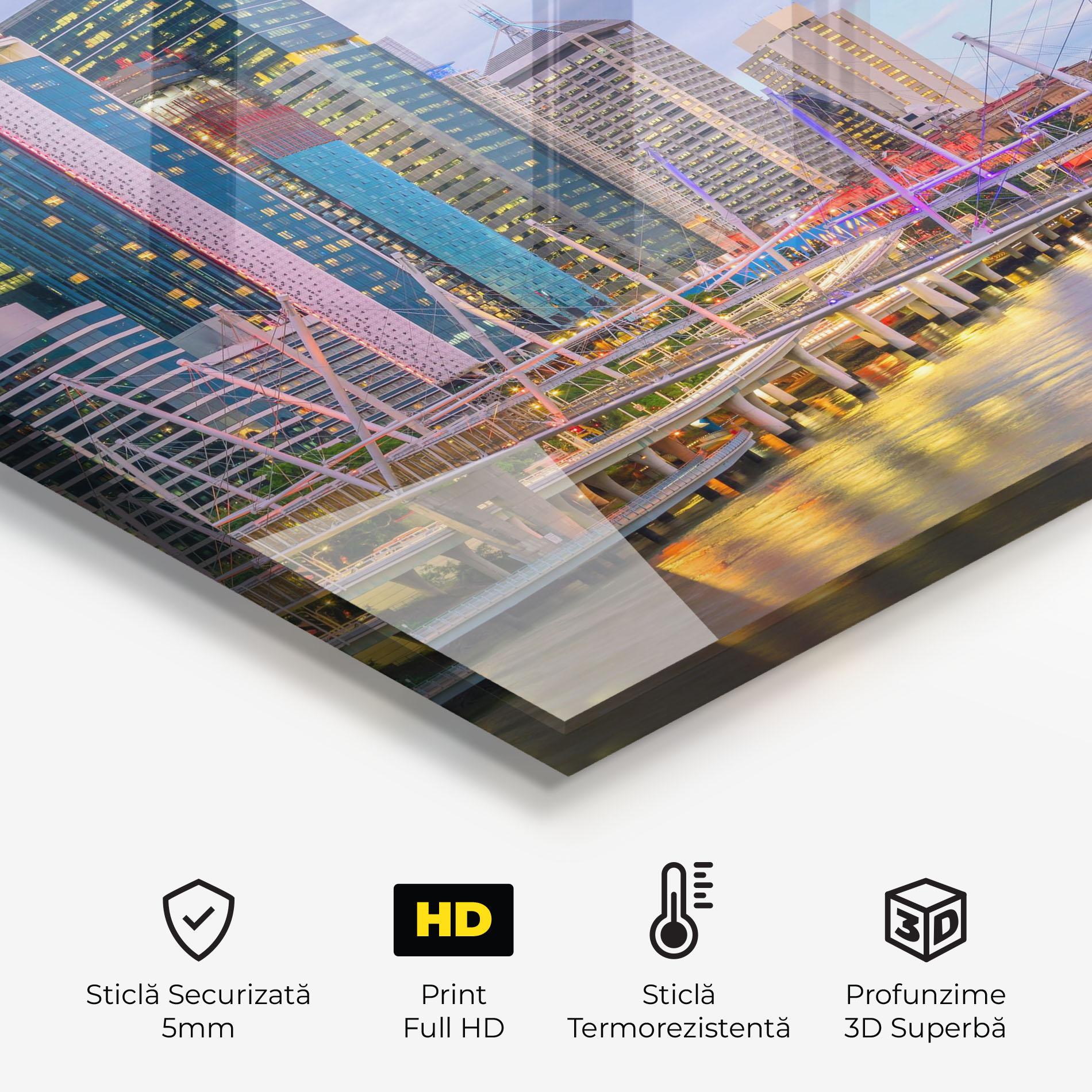 Panou Sticla Bucatarie Brisbane River Australia mockup 2