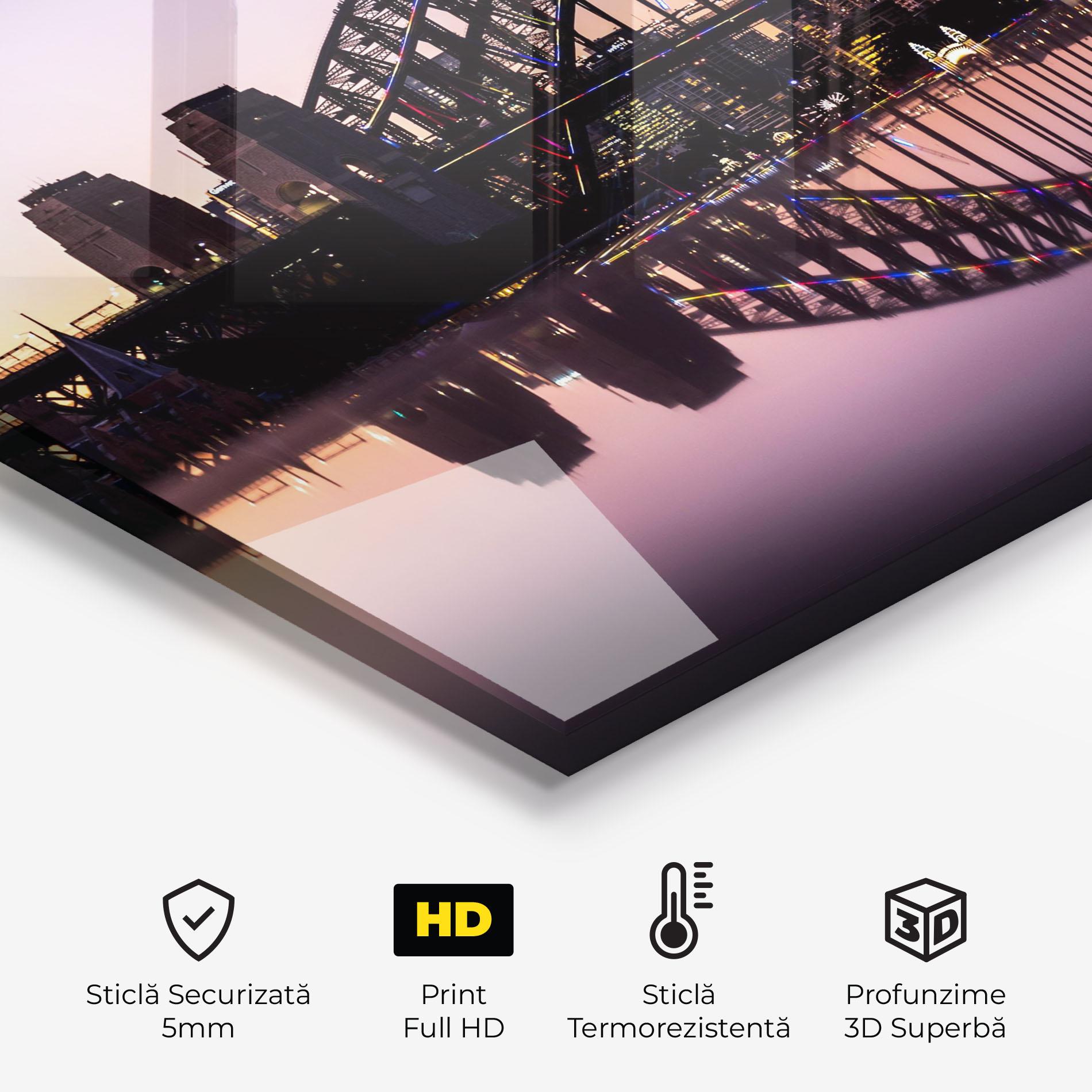 Panou Sticla Bucatarie Purple Night Sydney mockup 2