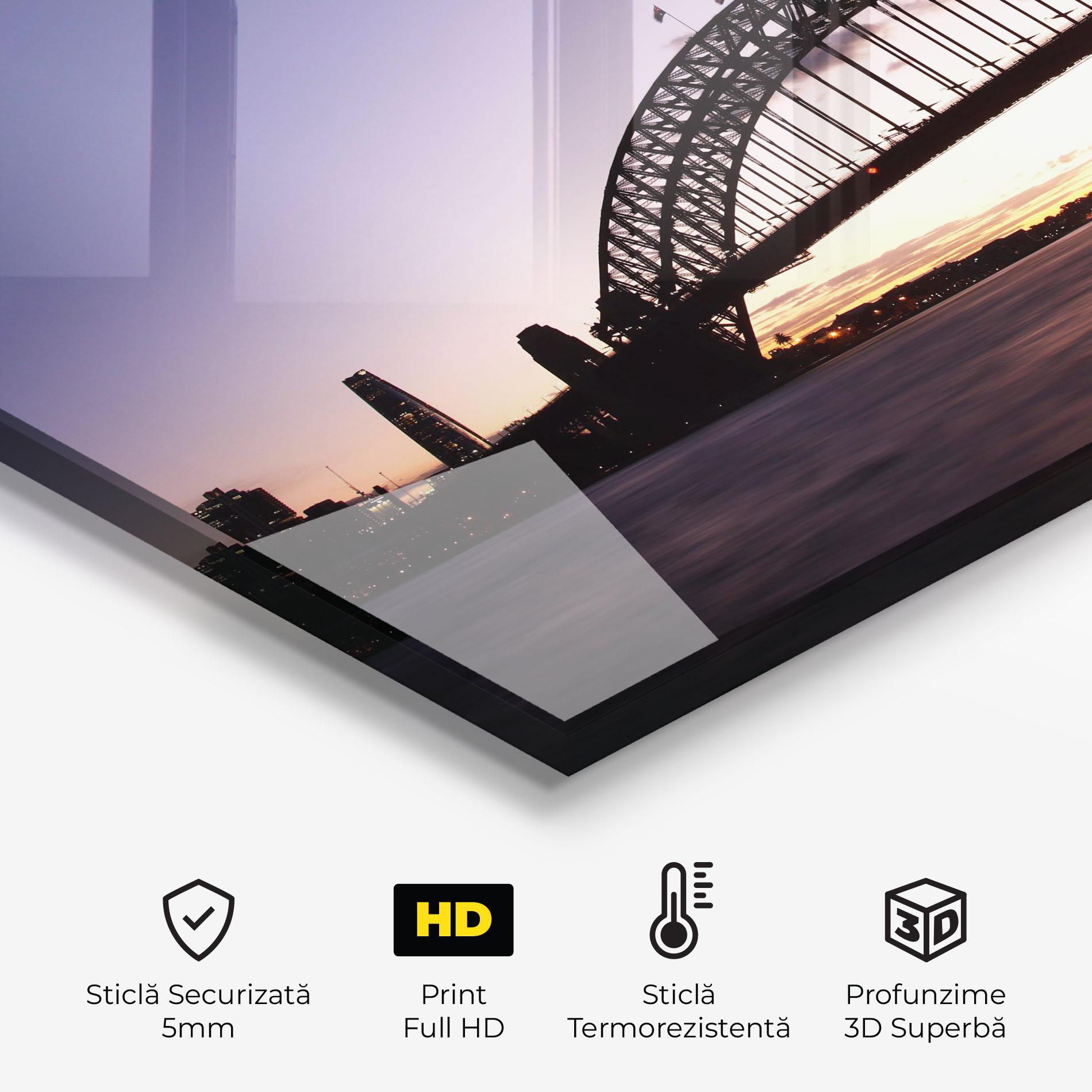 Panou Sticla Bucatarie Purple Sky Sydney mockup 2