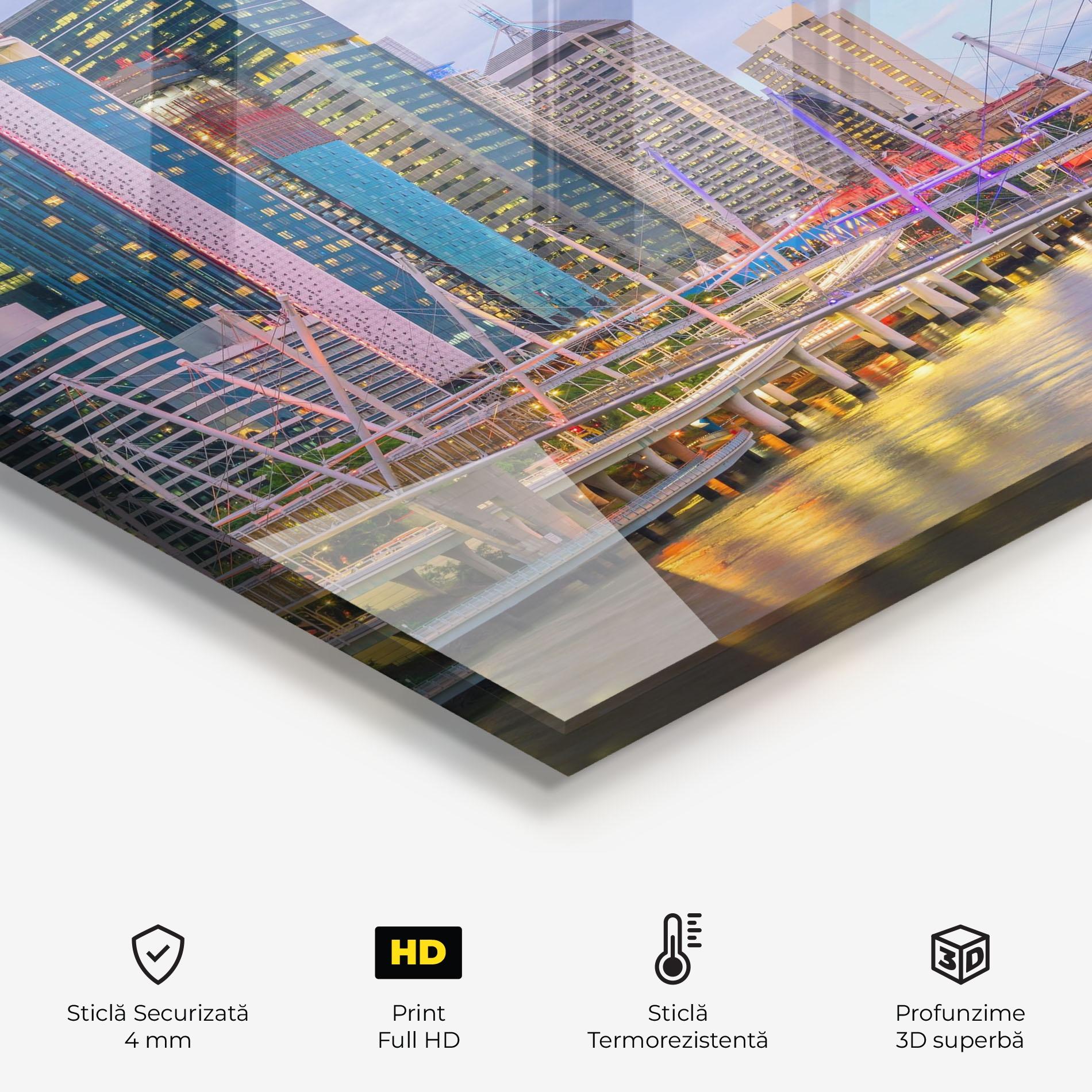 Panou Sticla Bucatarie Brisbane River Australia mockup 2