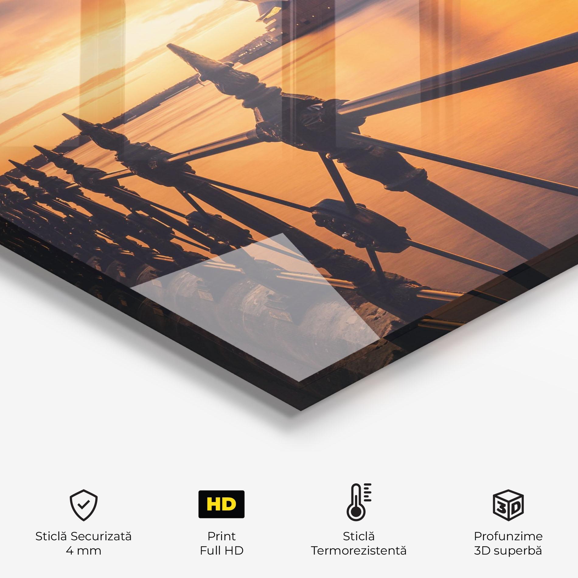 Panou Sticla Bucatarie Sydney Orange View mockup 2