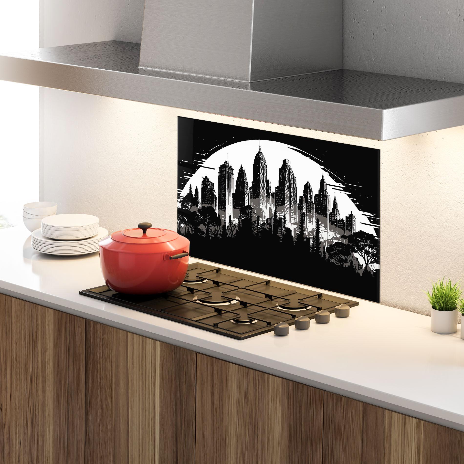 Panou Sticla Bucatarie Australia Moon mockup 4