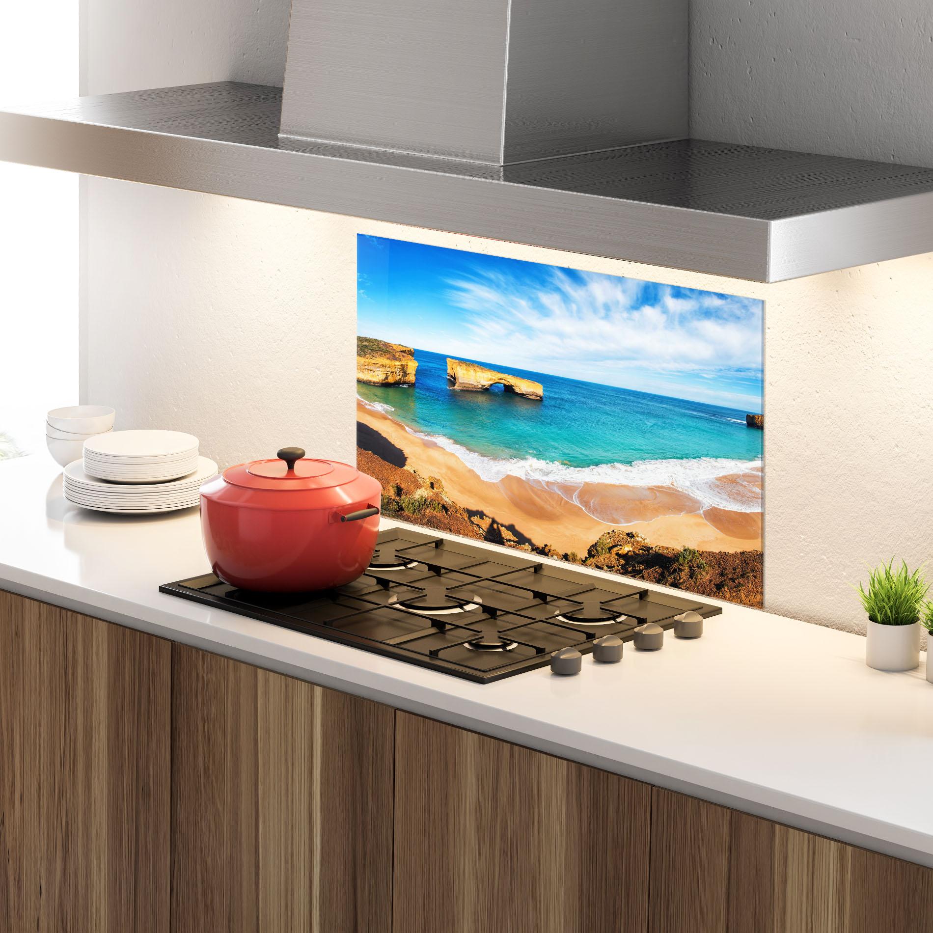 Panou Sticla Bucatarie Australian Island mockup 4