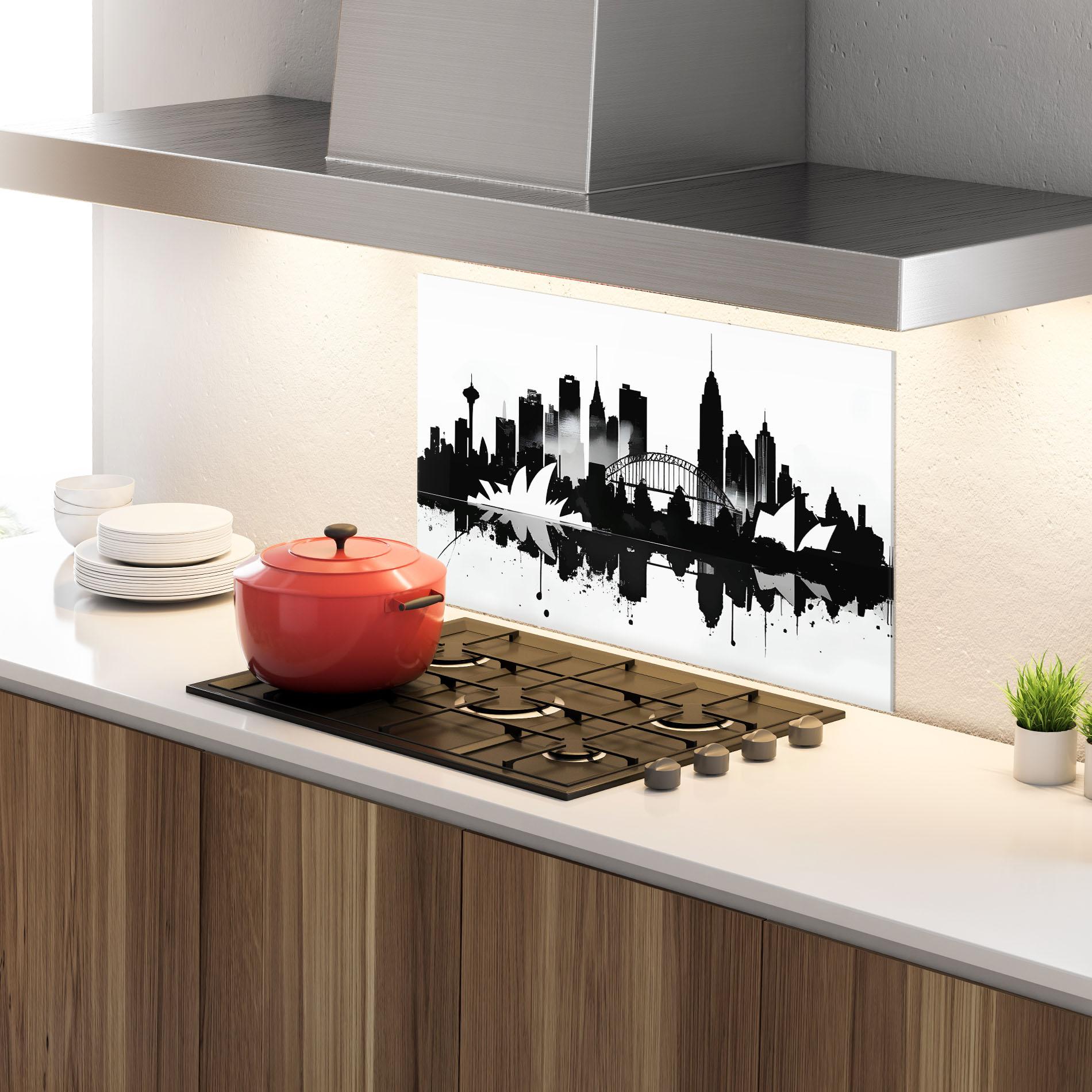 Panou Sticla Bucatarie Opera House Art mockup 4