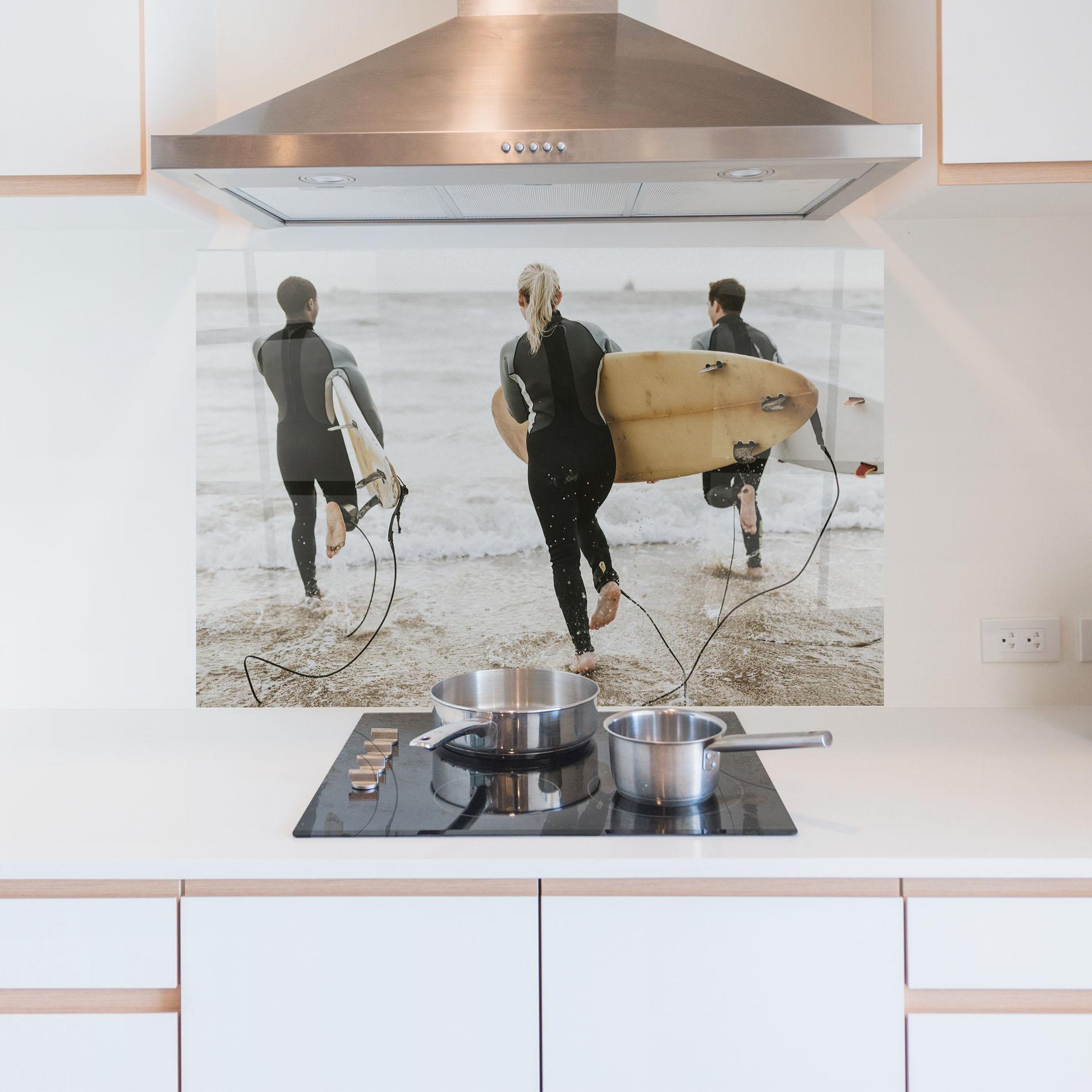 Panou Sticla Bucatarie Australian Beach mockup 5