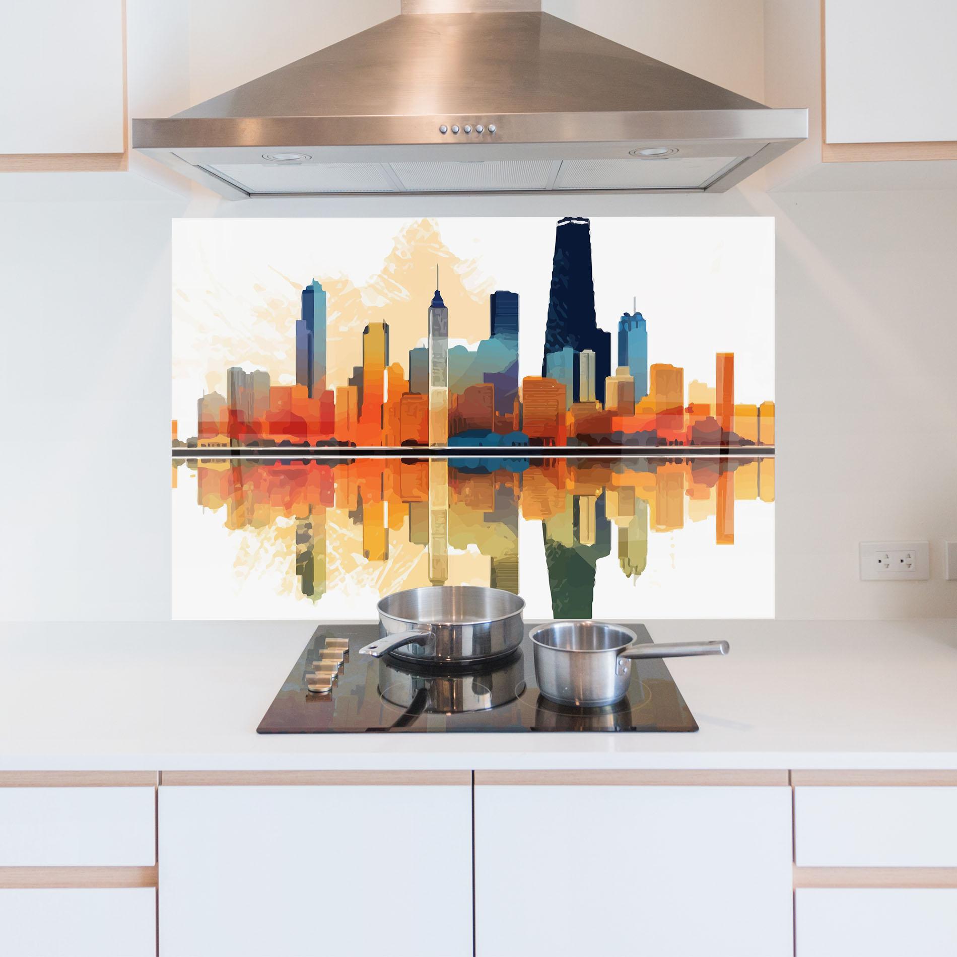 Panou Sticla Bucatarie Australian River mockup 5