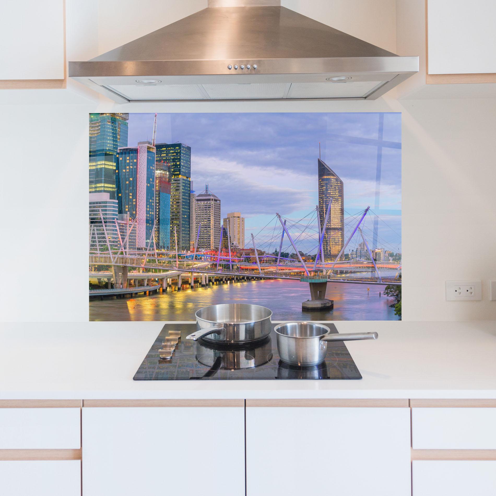 Panou Sticla Bucatarie Brisbane River Australia mockup 5