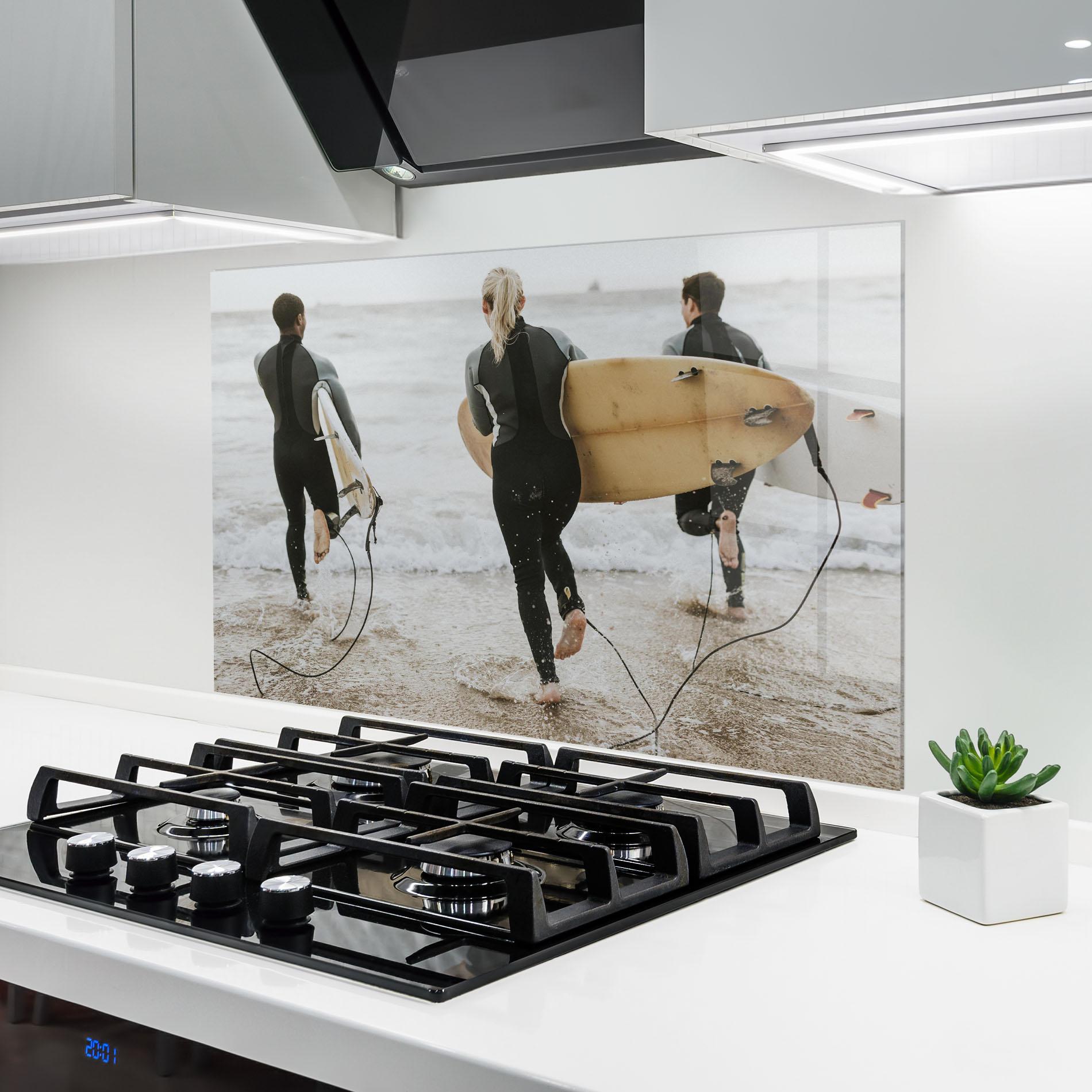 Panou Sticla Bucatarie Australian Beach mockup 6