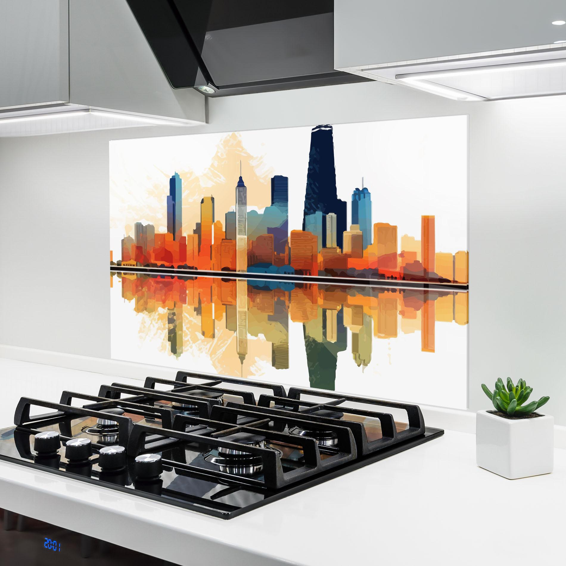 Panou Sticla Bucatarie Australian River mockup 6