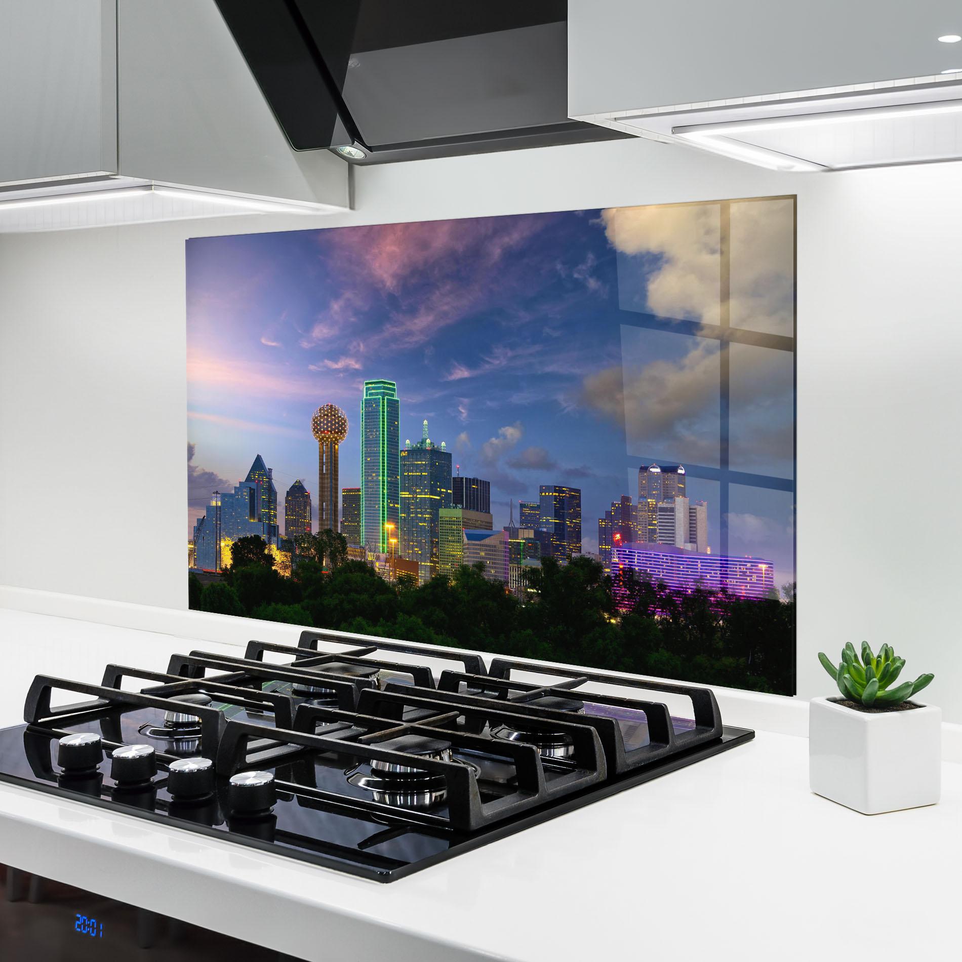 Panou Sticla Bucatarie Dallas Dusk mockup 6