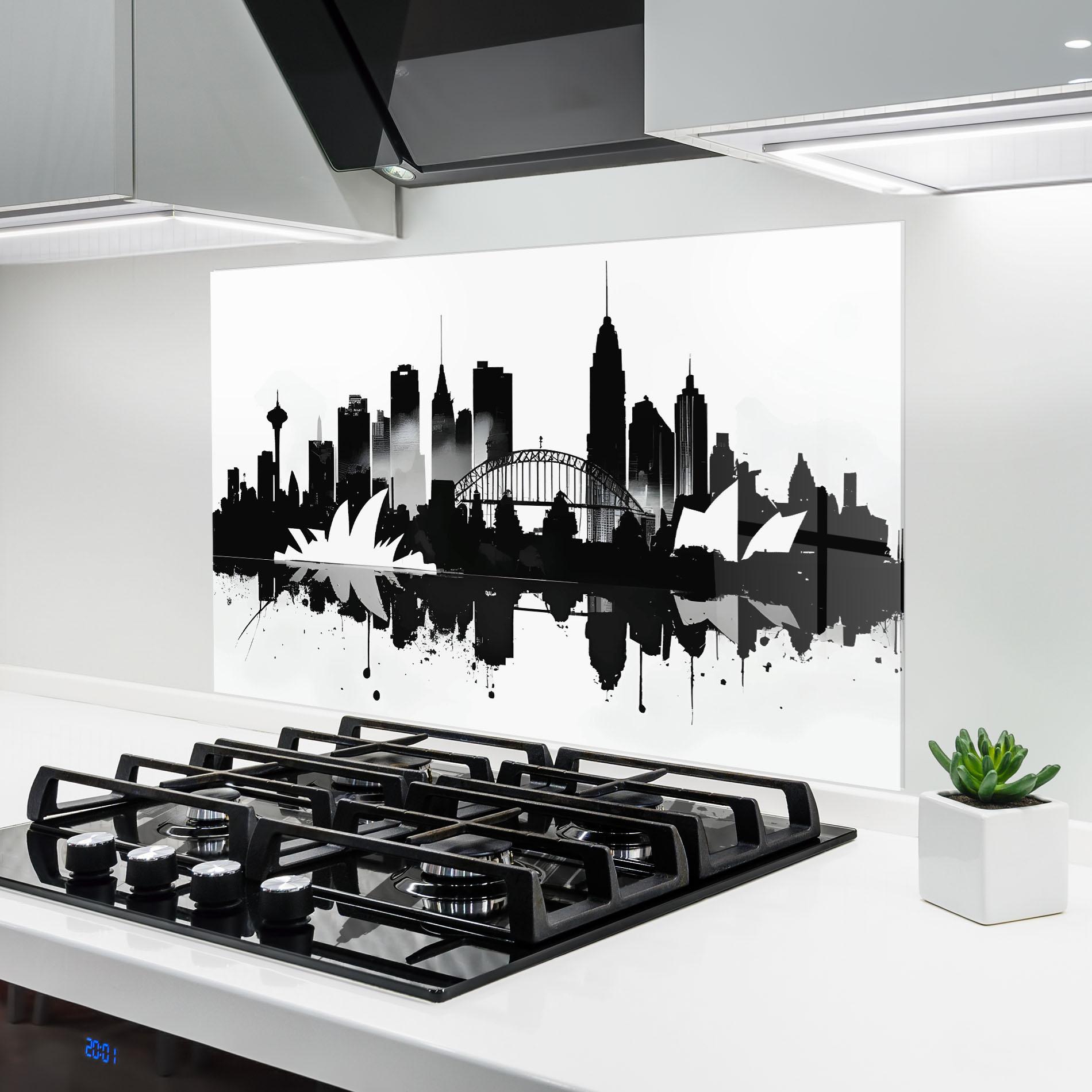 Panou Sticla Bucatarie Opera House Art mockup 6