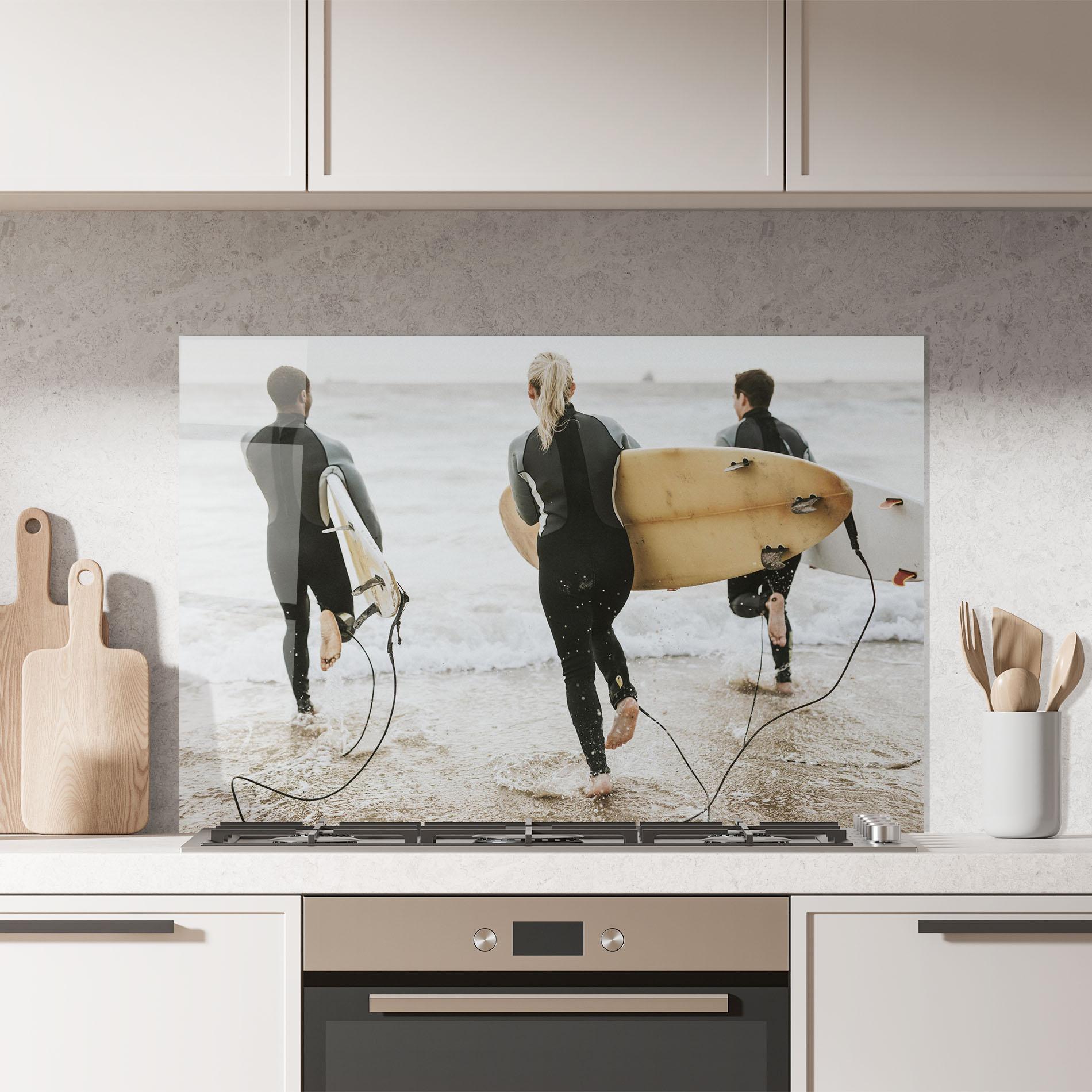 Panou Sticla Bucatarie Australian Beach mockup 7