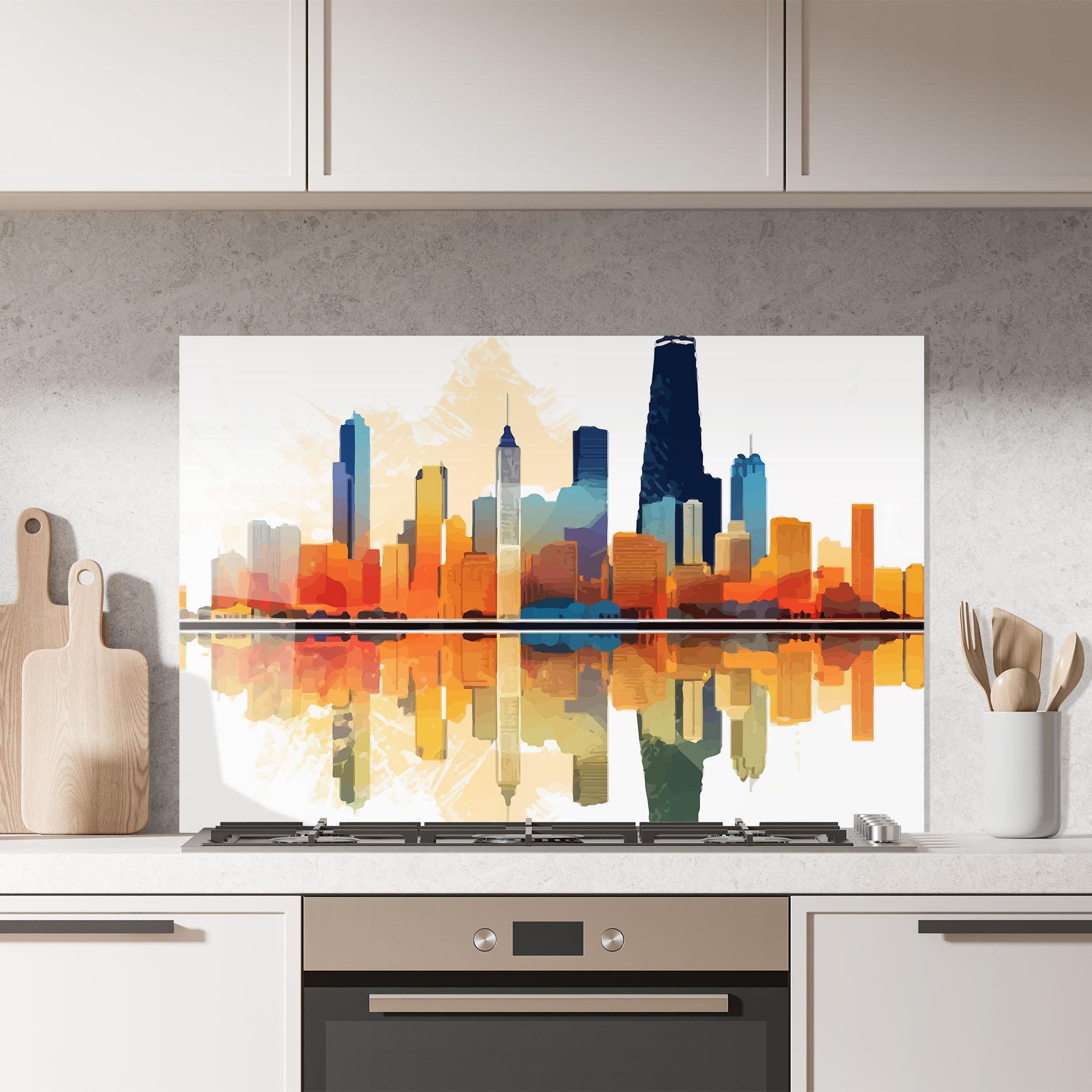 Panou Sticla Bucatarie Australian River mockup 7