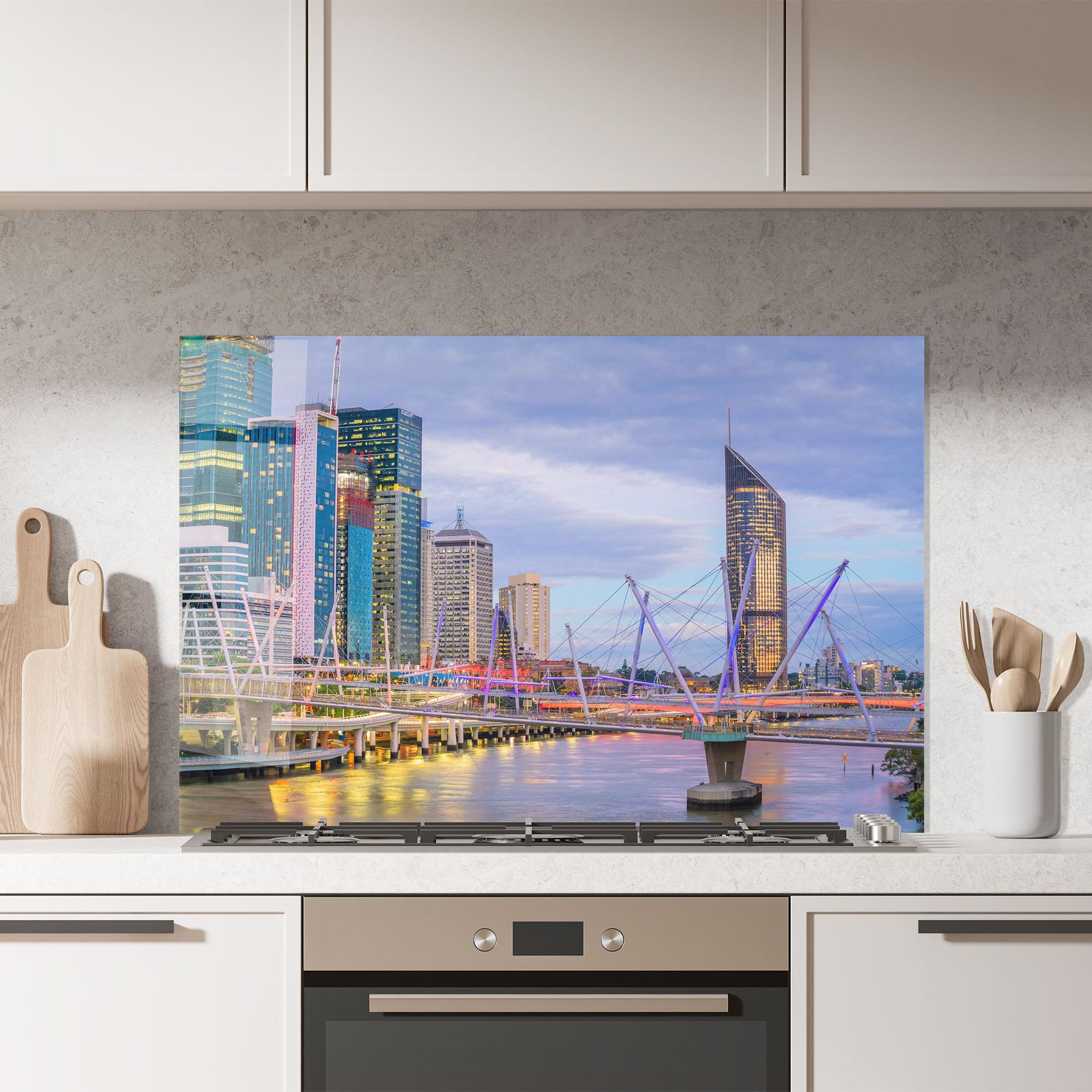 Panou Sticla Bucatarie Brisbane River Australia mockup 7