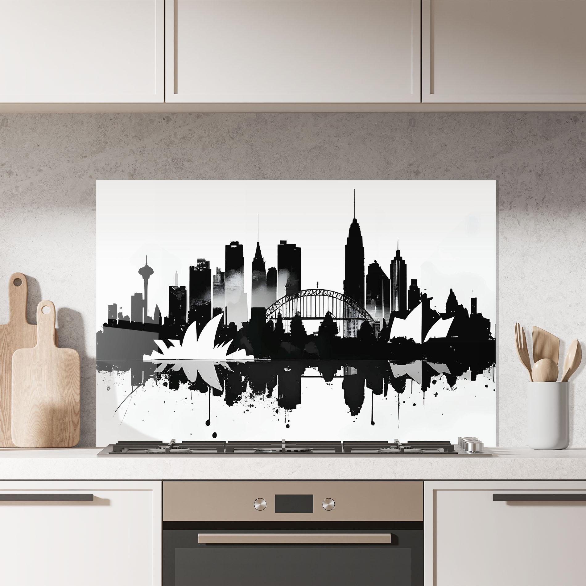 Panou Sticla Bucatarie Opera House Art mockup 7