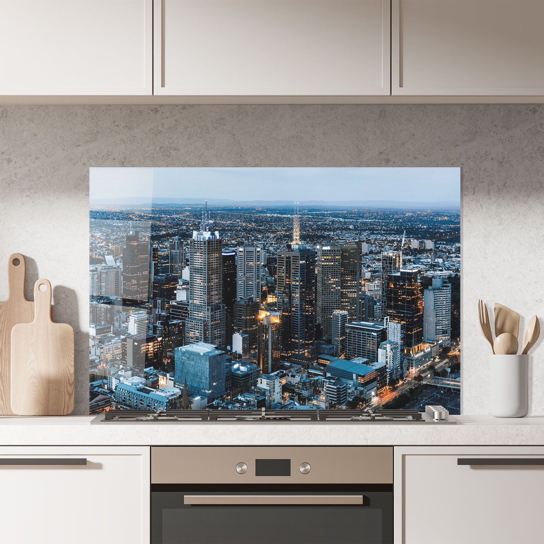 Yellow Lights Skyline mockup 7