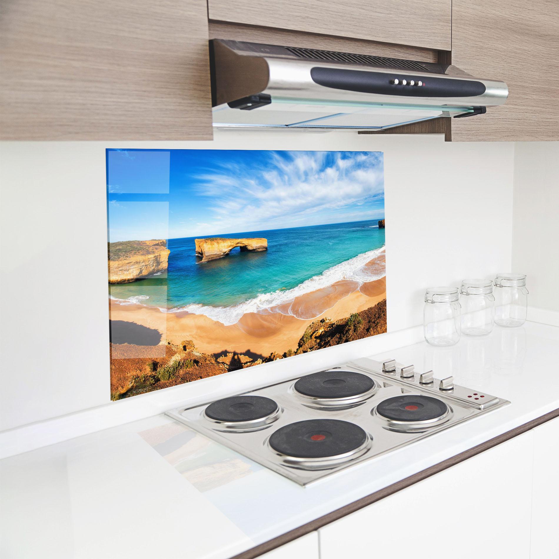 Panou Sticla Bucatarie Australian Island mockup 8