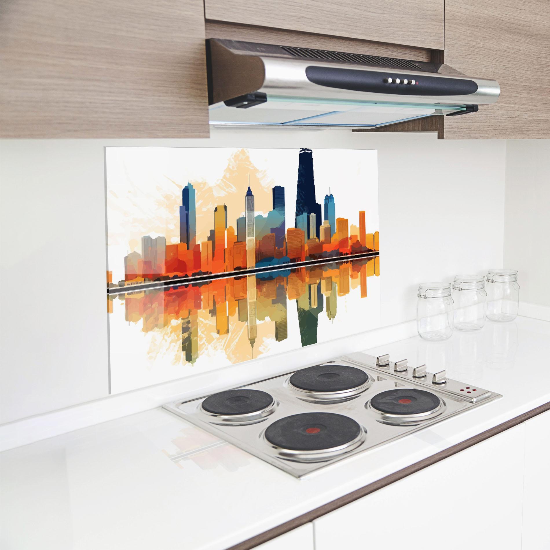 Panou Sticla Bucatarie Australian River mockup 8