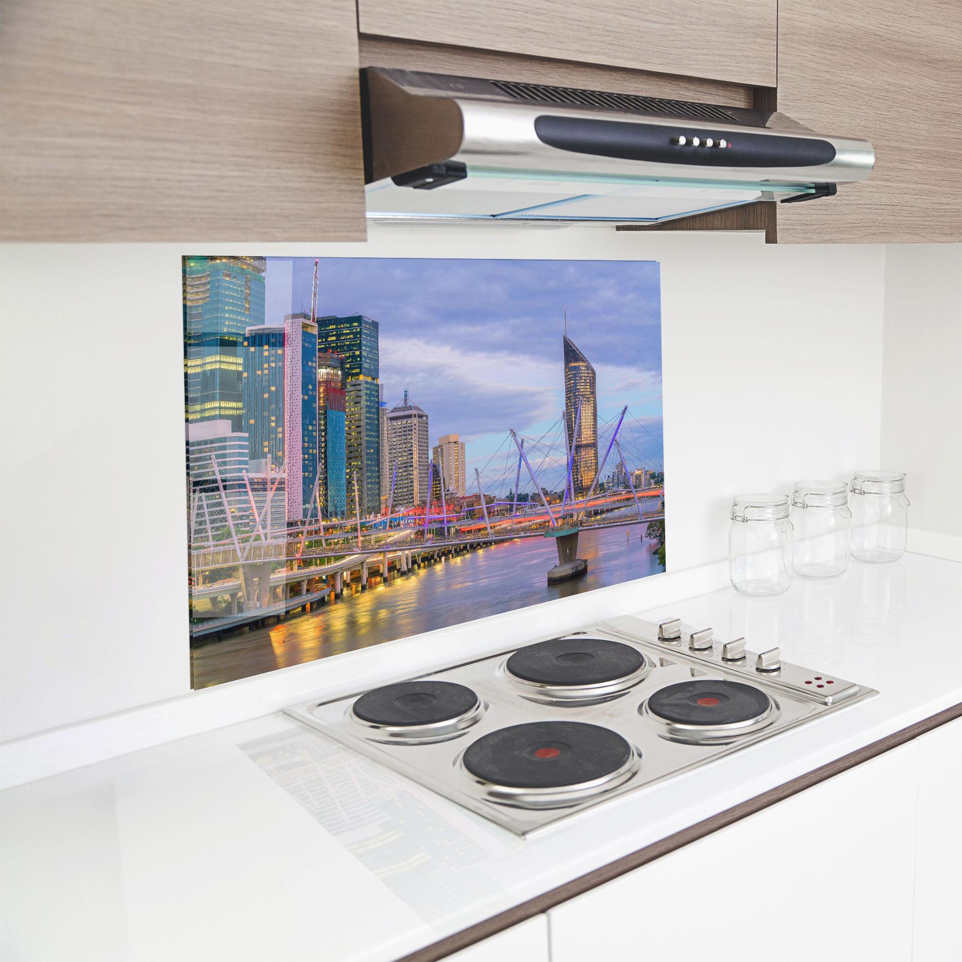 Panou Sticla Bucatarie Brisbane River Australia mockup 8