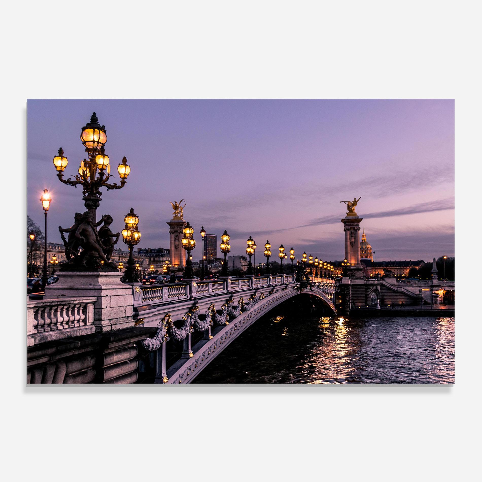 Panou Sticla Bucatarie Paris Bidge mockup 0