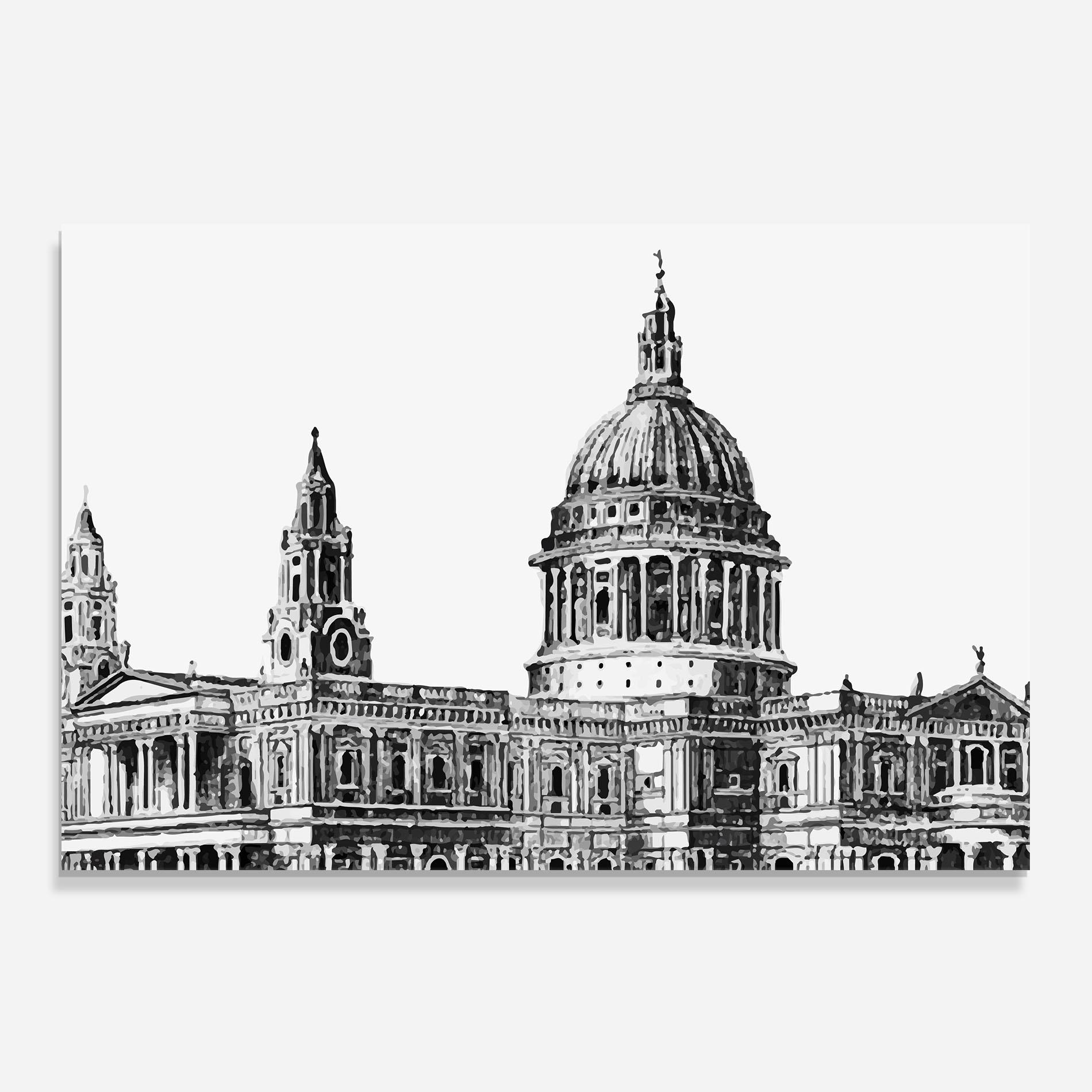 Panou Sticla Bucatarie St Paul Cathedral mockup 0