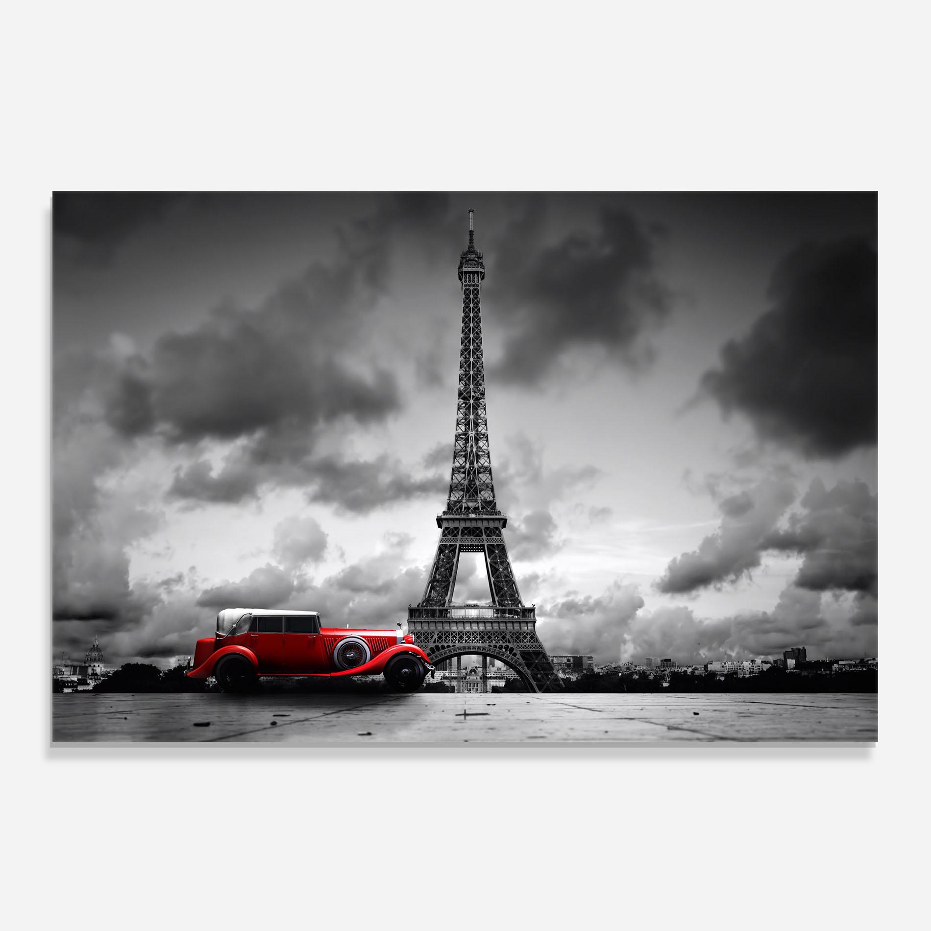 Panou Sticla Bucatarie Vintage Paris mockup 0