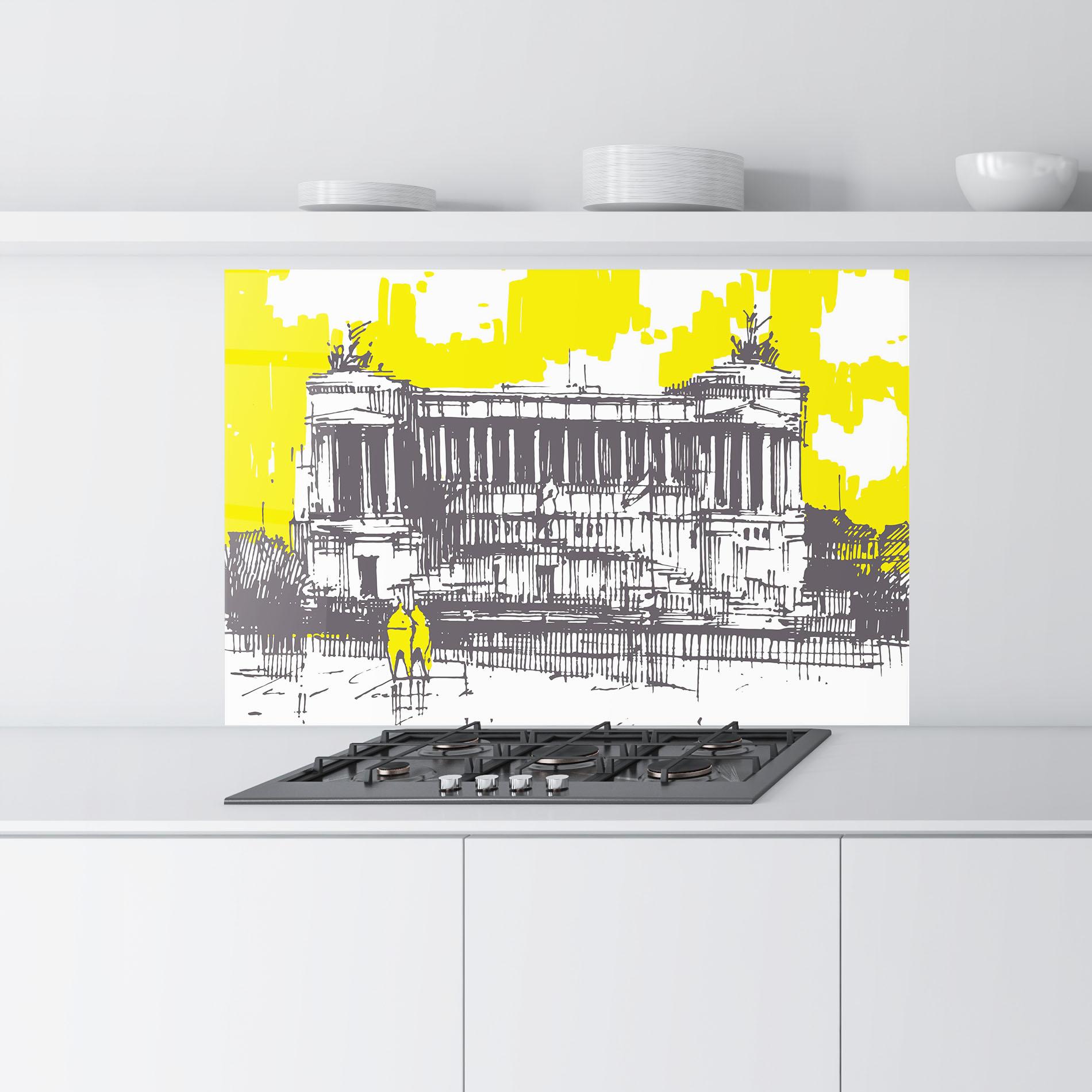 Panou Sticla Bucatarie Altare Della Patria mockup 9