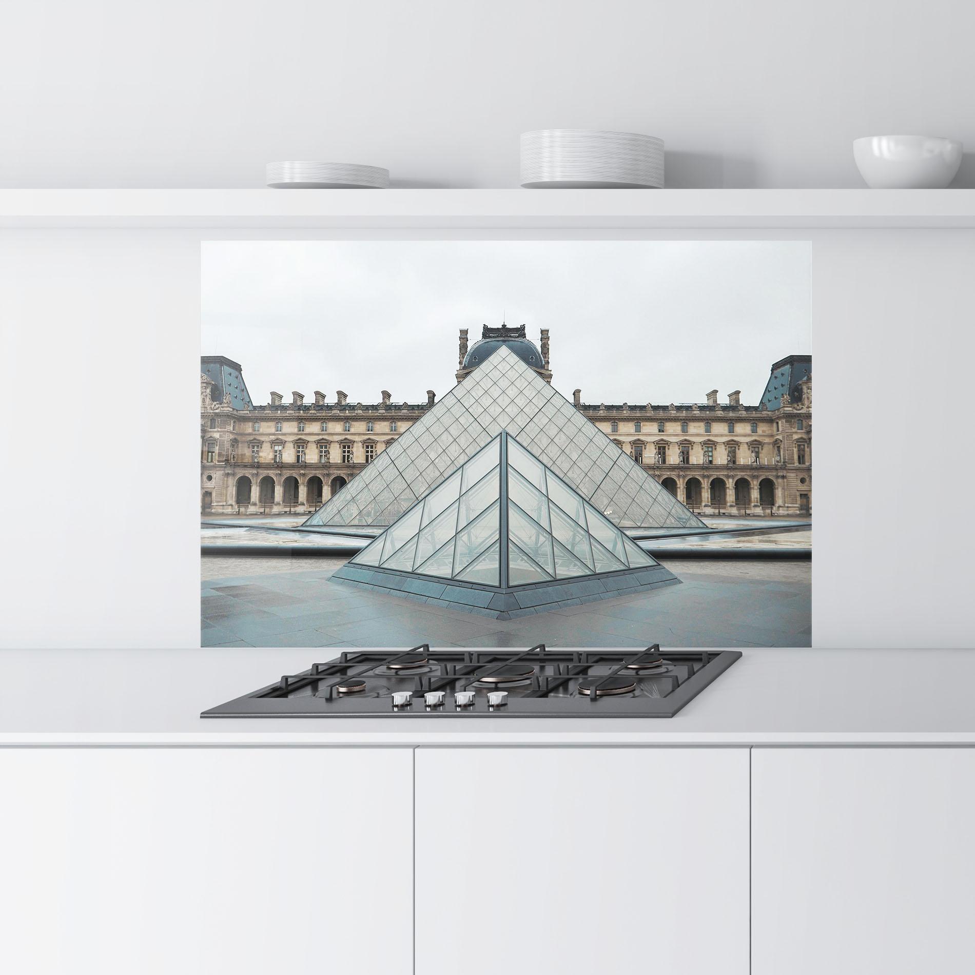 Panou Sticla Bucatarie Beautiful Louvre mockup 9