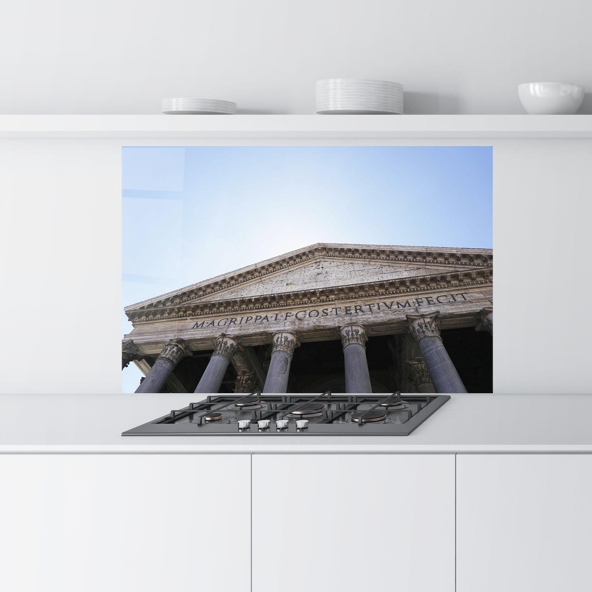Panou Sticla Bucatarie Daylight Roman Pantheon mockup 9