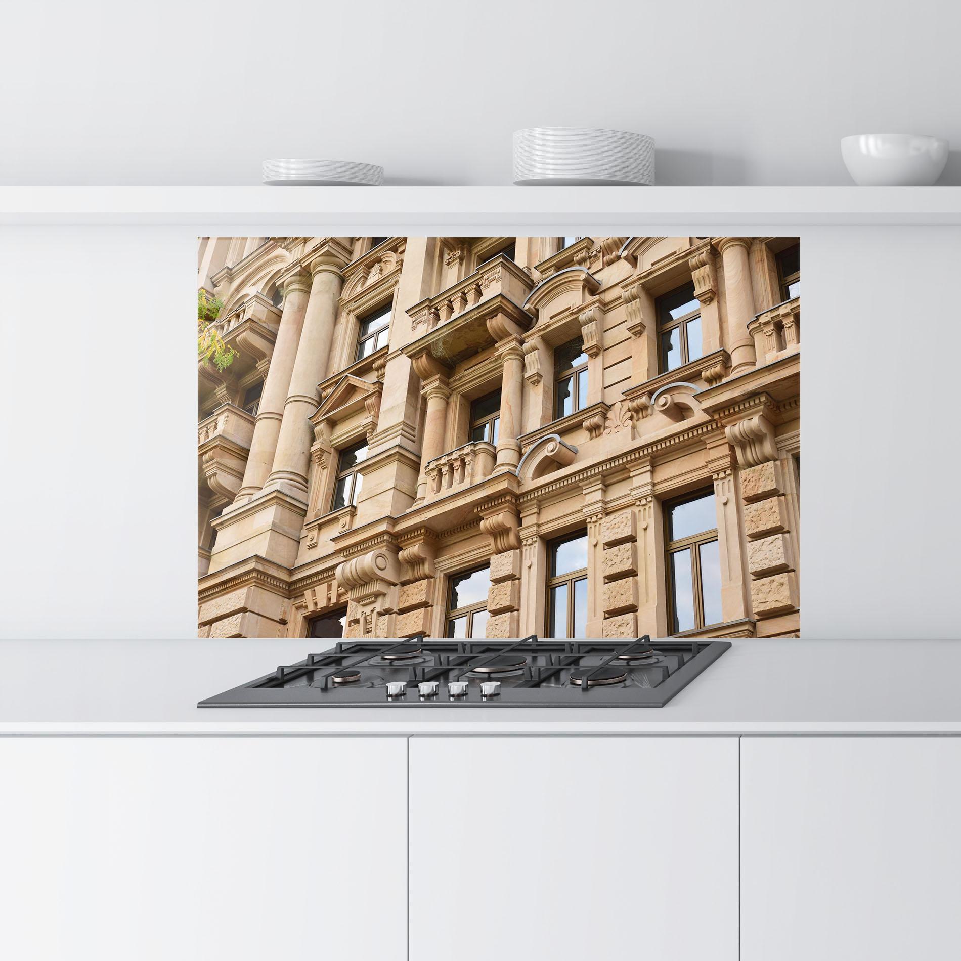 Panou Sticla Bucatarie Frankfurt Building mockup 9